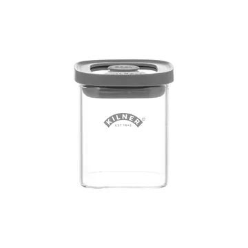 Kilner FRESH τετράγωνο βαζάκι μπαχαρικών - Διαφανές-γκρι, 160 ml - Kilner