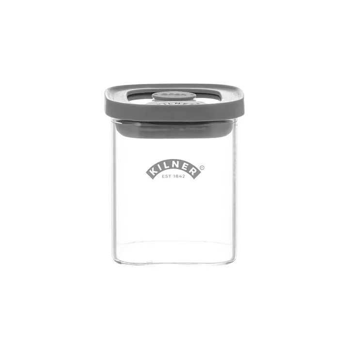 Kilner FRESH τετράγωνο βαζάκι μπαχαρικών - Διαφανές-γκρι, 160 ml - Kilner
