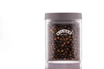 Kilner FRESH τετράγωνο βαζάκι μπαχαρικών - Διαφανές-γκρι, 160 ml - Kilner