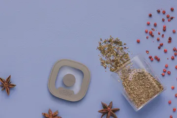 Kilner FRESH τετράγωνο βαζάκι μπαχαρικών - Διαφανές-γκρι, 160 ml - Kilner