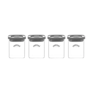 Kilner FRESH βαζάκια μπαχαρικών - Διάφανο-γκρι, 4-pack, 160 ml - Kilner