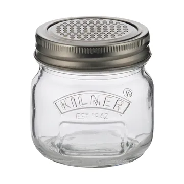 Βάζο αποθήκευσης Kilner με καπάκι-τρίφτη - Silver-διαφανές, 250 ml - Kilner
