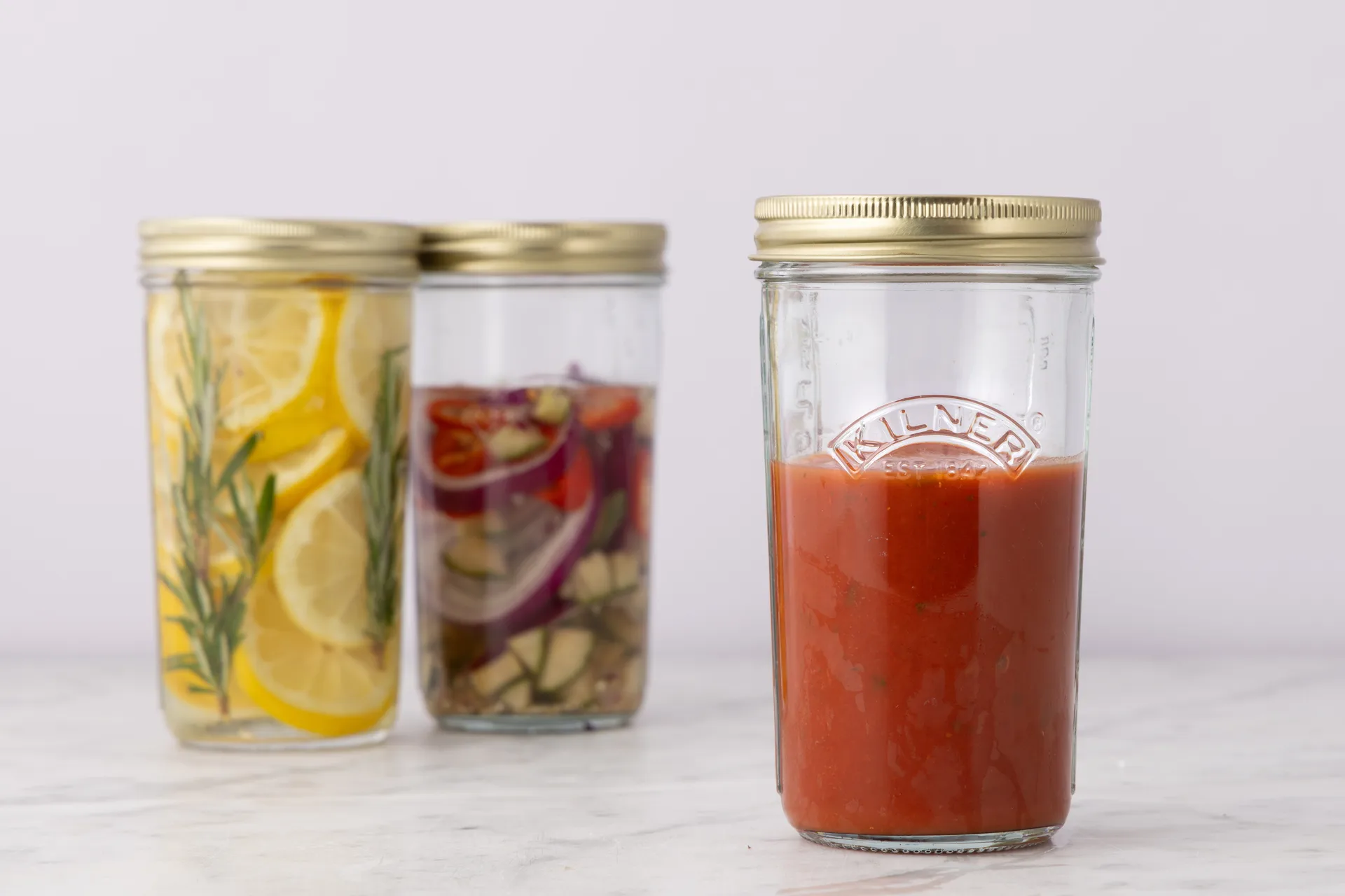 Kilner WIDE κονσερβοκούπα, Διάφανο-χρυσό, 0,5 L Kilner