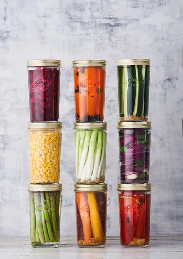Kilner WIDE κονσερβοκούπα - Διάφανο-χρυσό, 0,5 L - Kilner