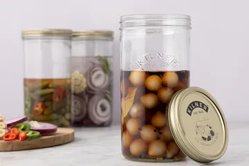 Kilner WIDE κονσερβοκούπα - Διάφανο-χρυσό, 1 L - Kilner