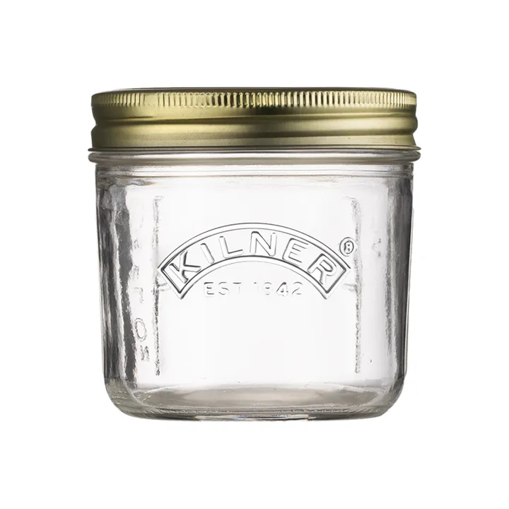 Kilner WIDE κονσερβοκούπα - Διαφανές-χρυσό, 200 ml - Kilner