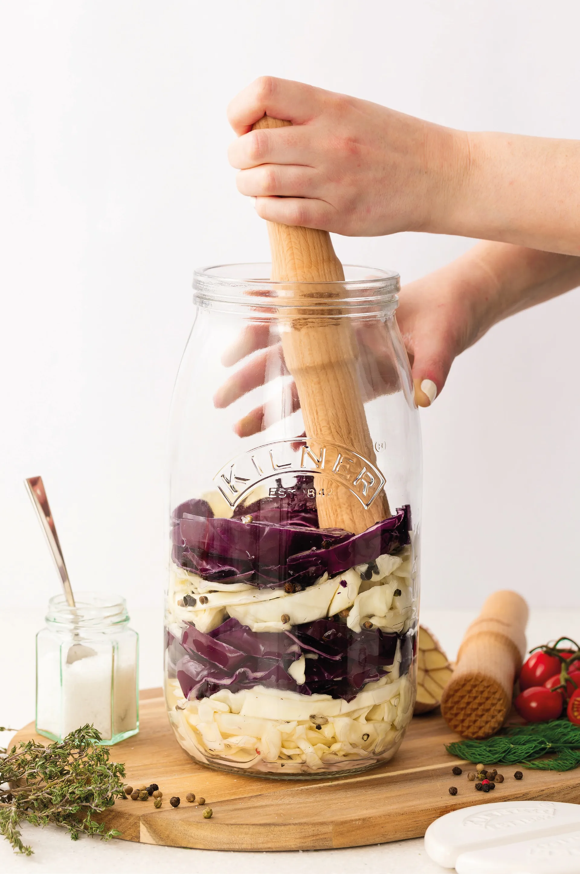 Kilner εργαλείο ζύμωσης, Ανοιχτό ξύλο Kilner