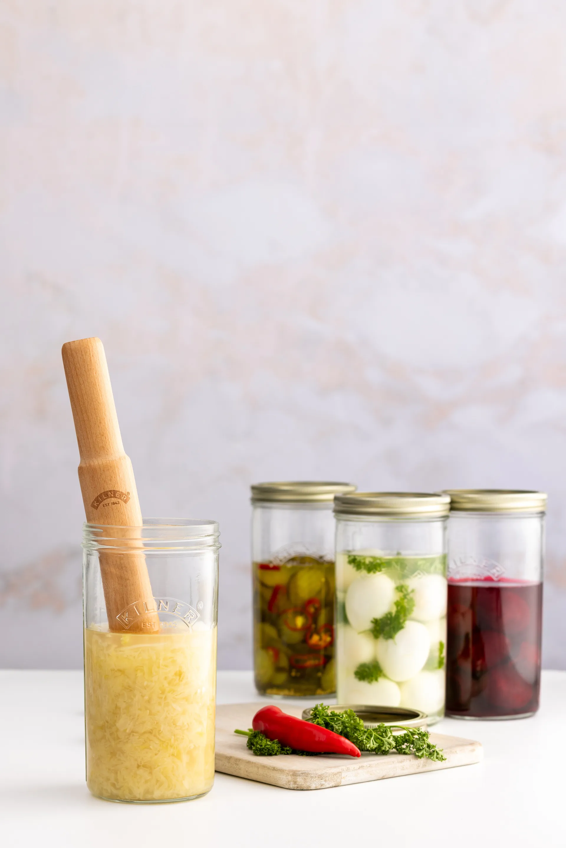 Kilner εργαλείο ζύμωσης, Ανοιχτό ξύλο Kilner