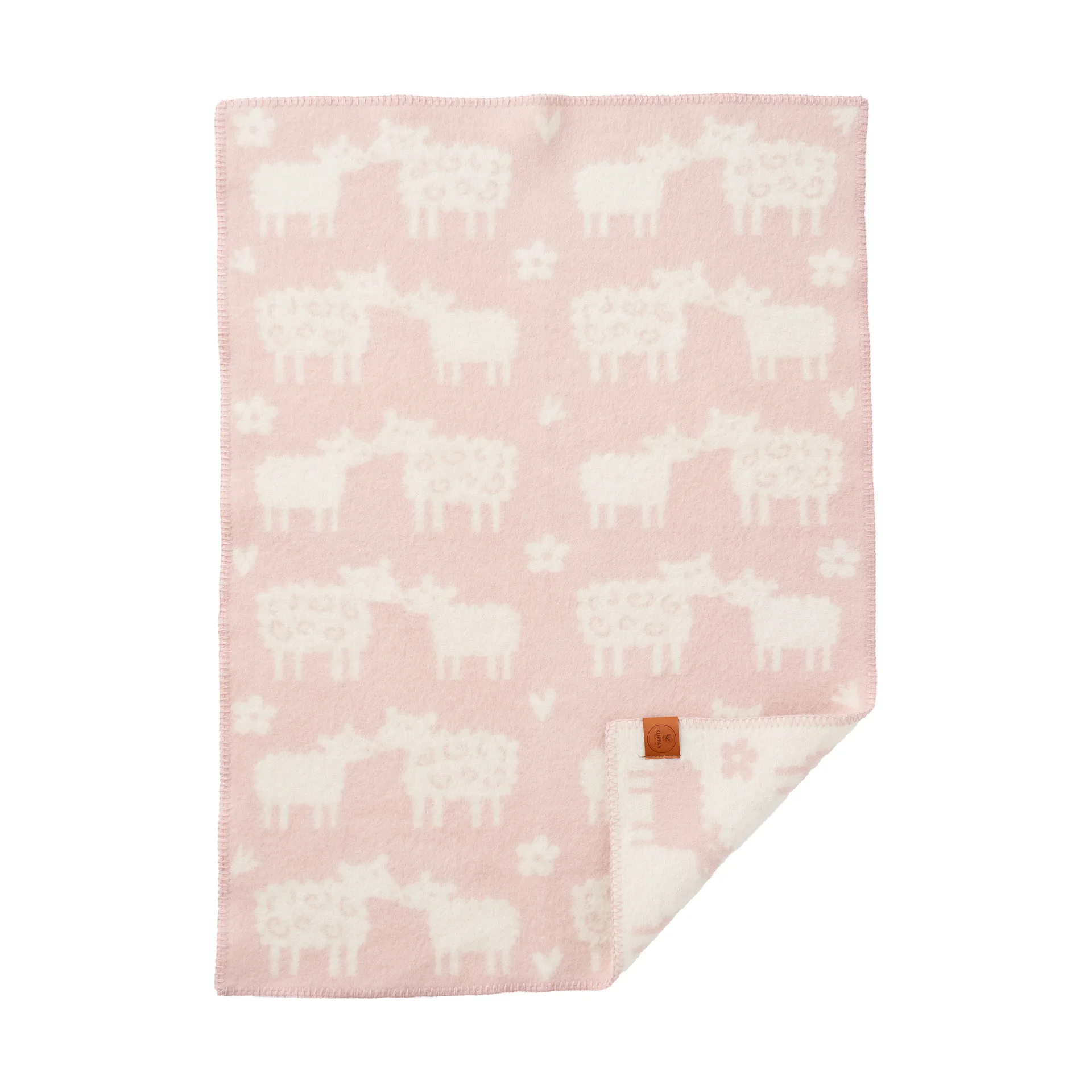 Bää παιδική κουβέρτα μάλλινη, Soft pink, 65x90 εκ. Klippan Yllefabrik