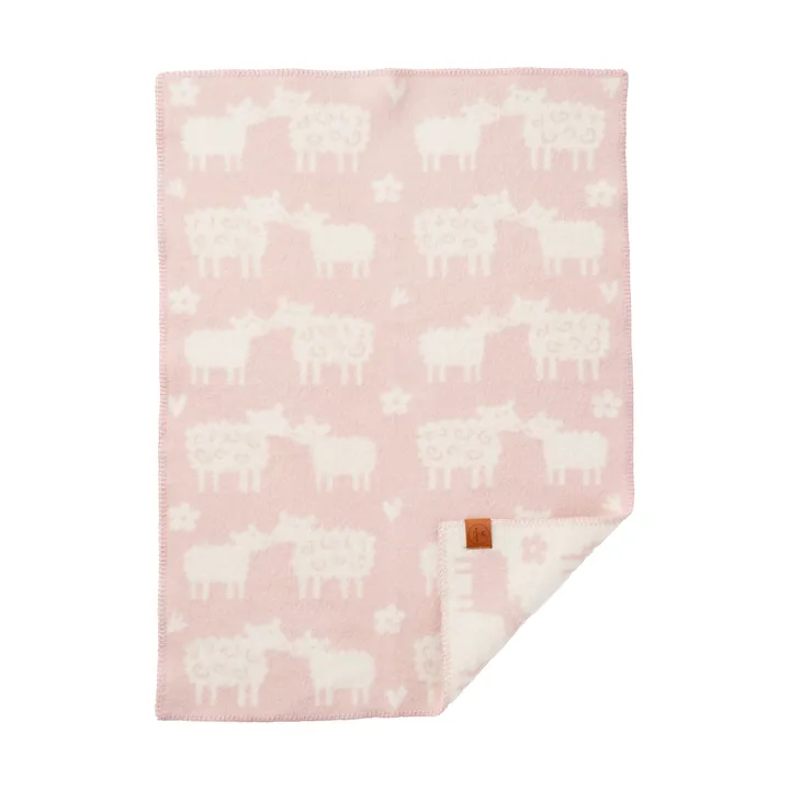 Bää παιδική κουβέρτα μάλλινη - Soft pink, 65x90 εκ. - Klippan Yllefabrik