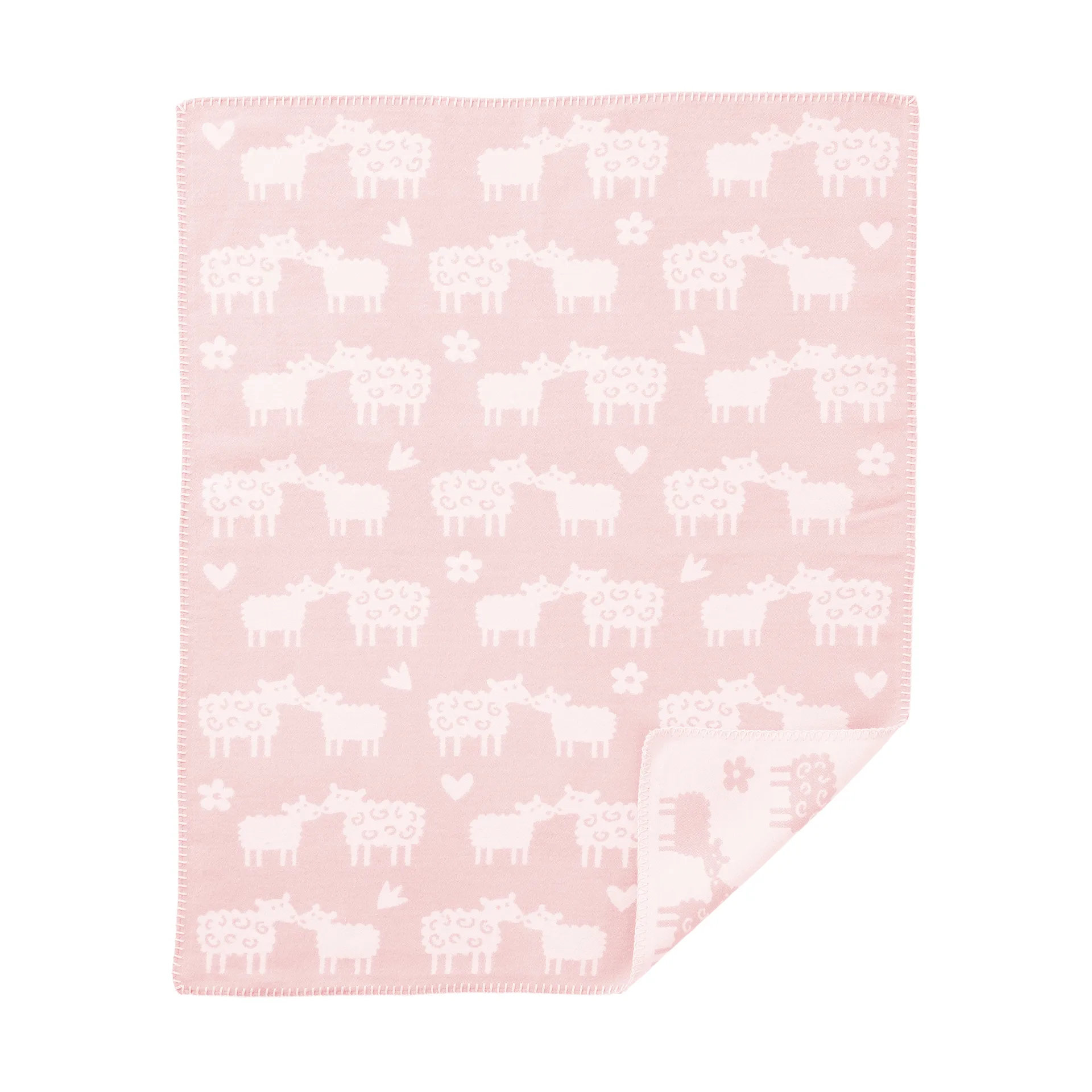 Bää παιδική κουβέρτα βαμβάκι, Soft pink, 70x90 εκ. Klippan Yllefabrik