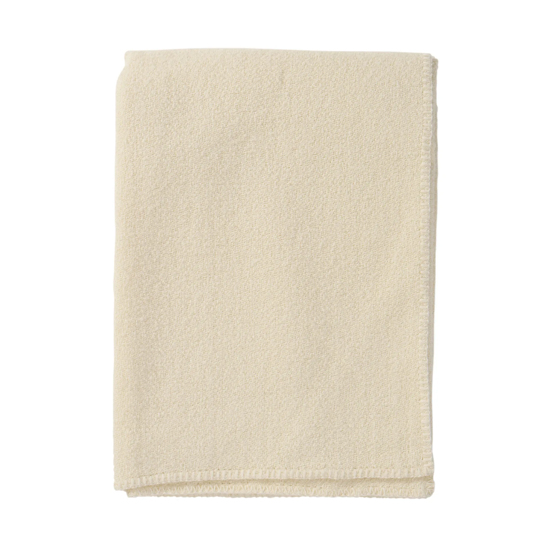 Bouclé μάλλινη κουβέρτα 140x200 εκ., Cream Klippan Yllefabrik