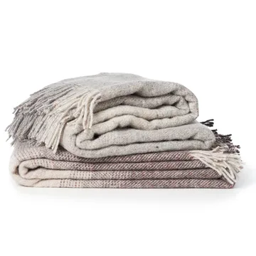 Burst μάλλινο ριχτάρι - γκρι - Klippan Yllefabrik