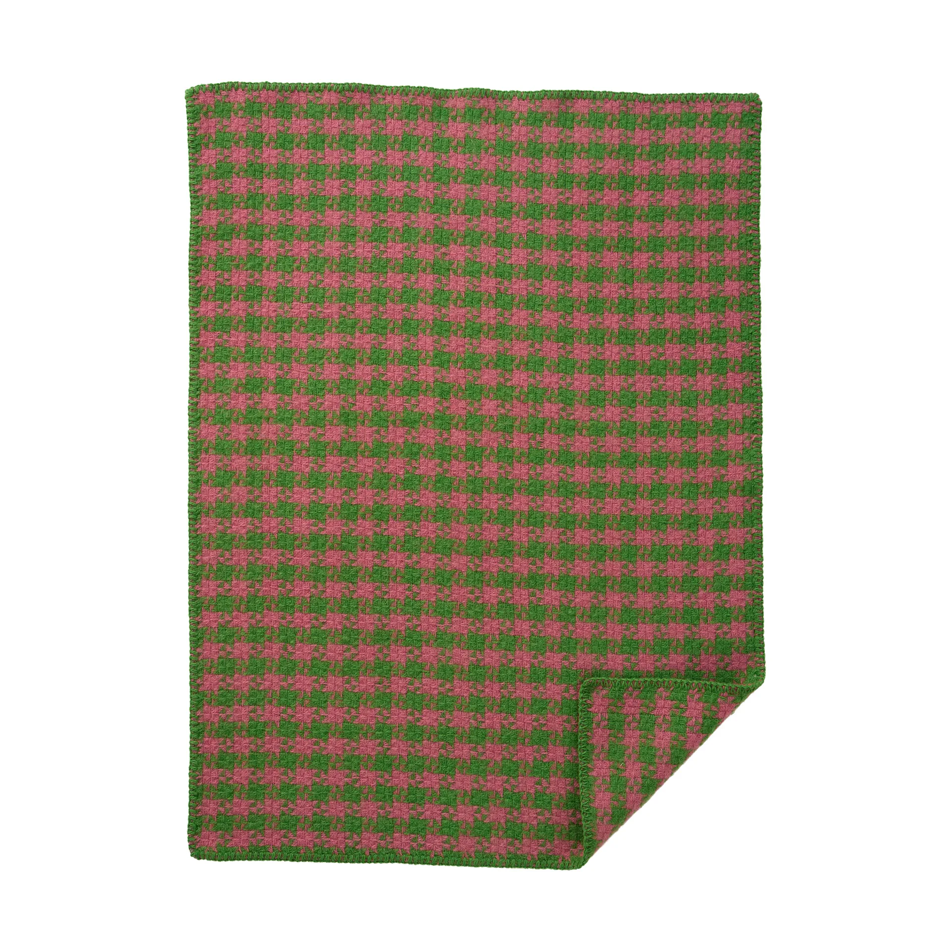 Dogtooth κουβέρτα παιδική 65x90 εκ., Green-pink Klippan Yllefabrik