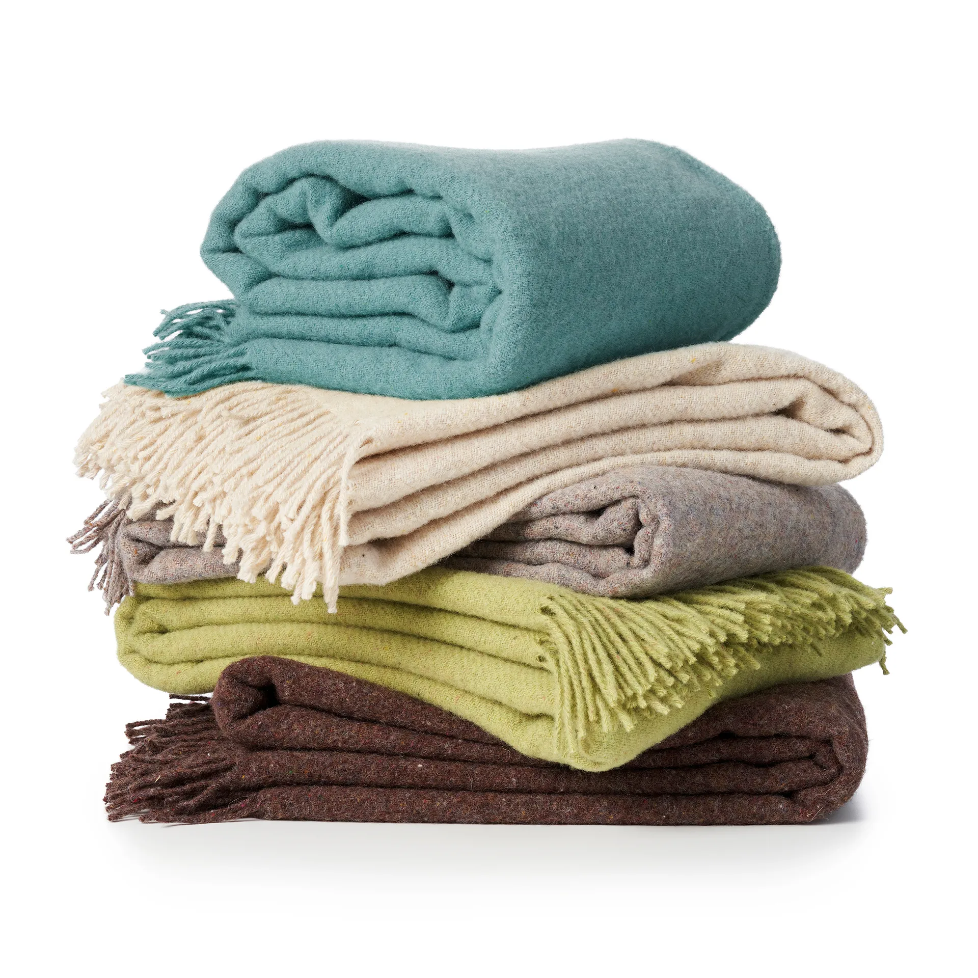 Earth μάλλινο ριχτάρι , Καφέ Klippan Yllefabrik