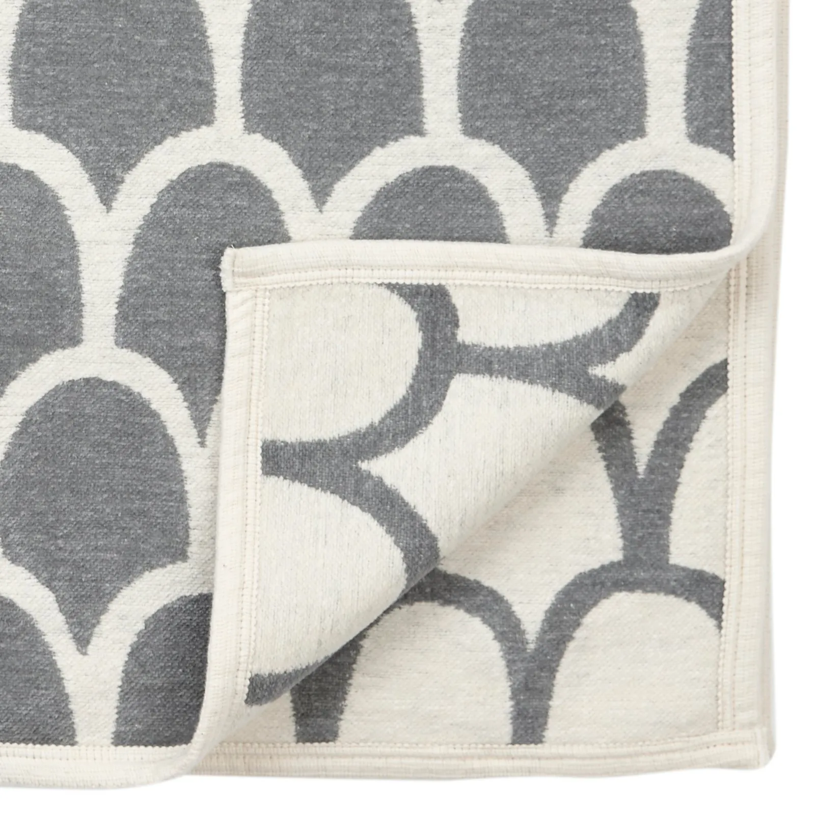 Feathers σενίλ κουβέρτα, γκρι Klippan Yllefabrik