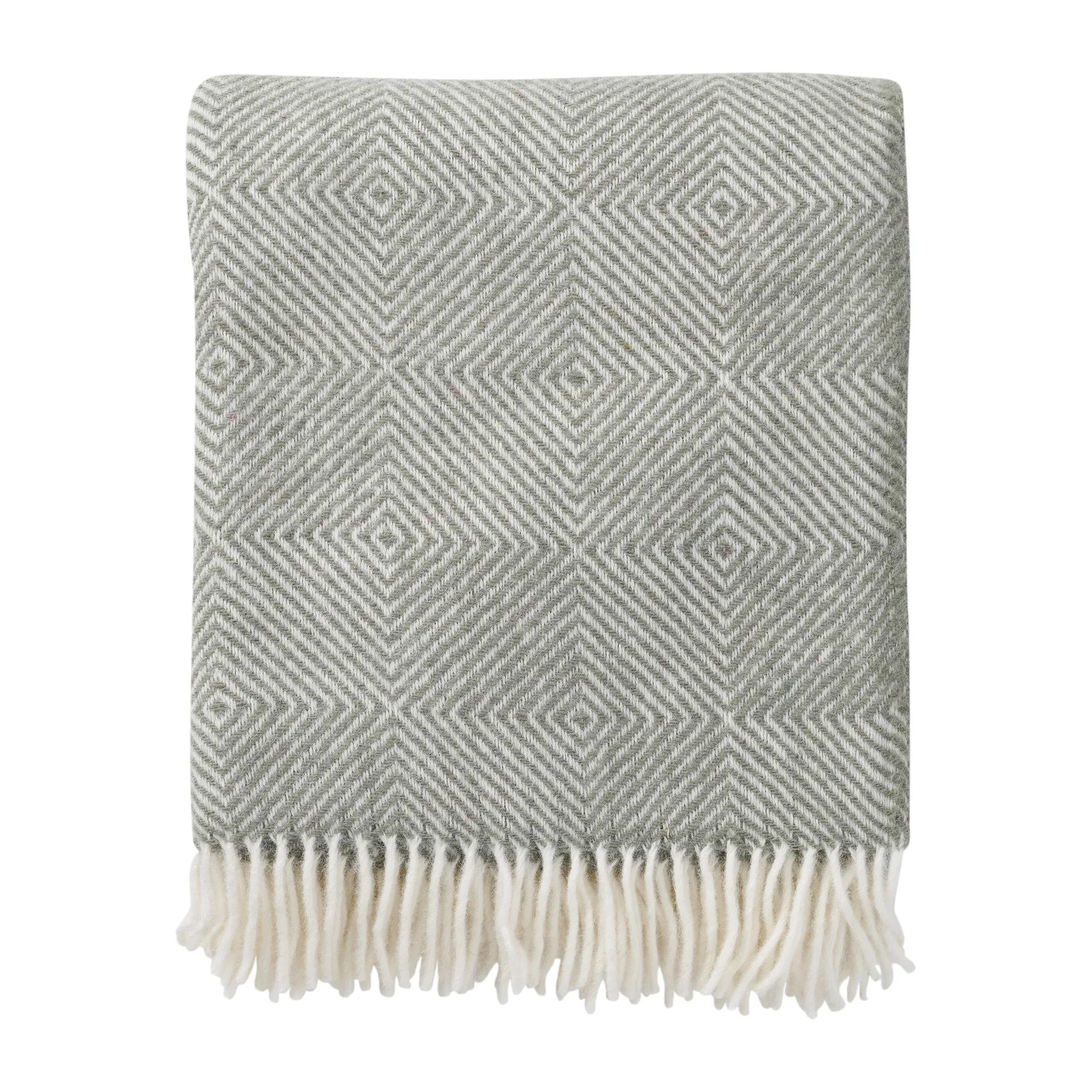 Gooseye μάλλινο ριχτάρι 130x200 cm, Πράσινο Klippan Yllefabrik