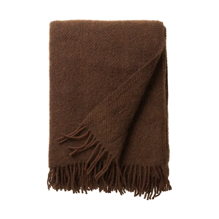 Gotland μάλλινο ριχτάρι 130x200 εκ. - Brown - Klippan Yllefabrik