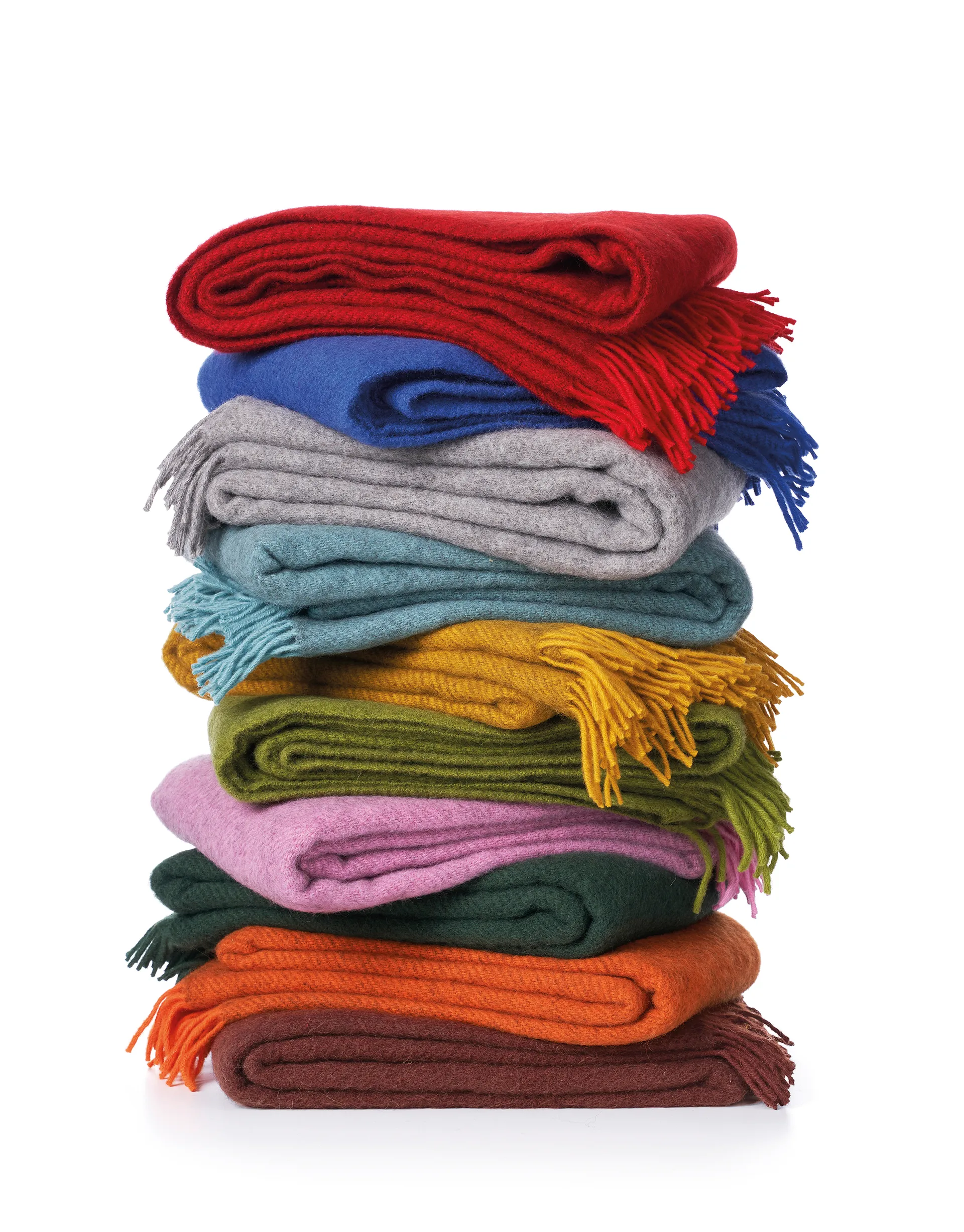 Gotland μάλλινο ριχτάρι 130x200 cm, Πορτοκαλί Klippan Yllefabrik