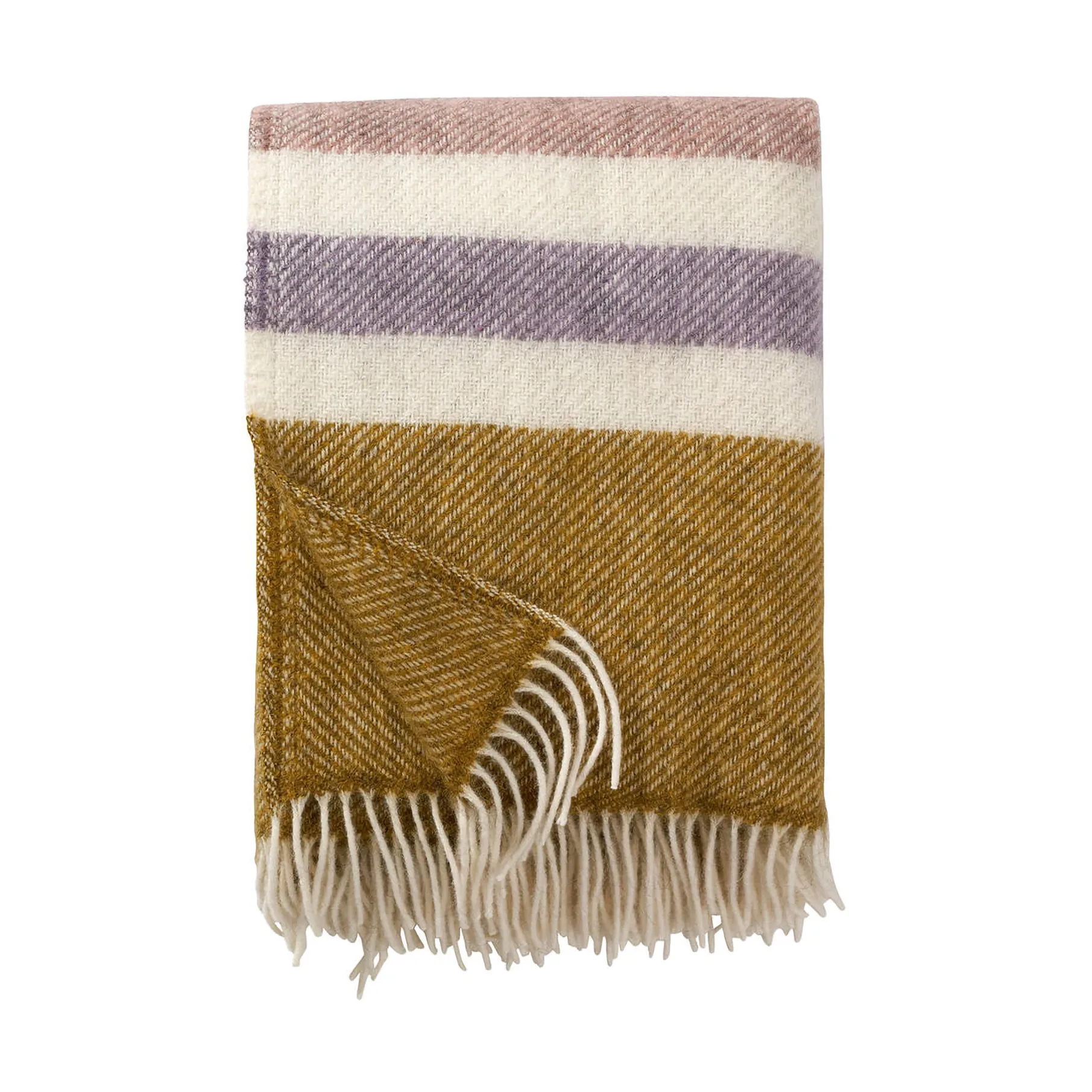 Gotland Stripe κουβέρτα από μαλλί 130x200 εκ., Pastel Klippan Yllefabrik