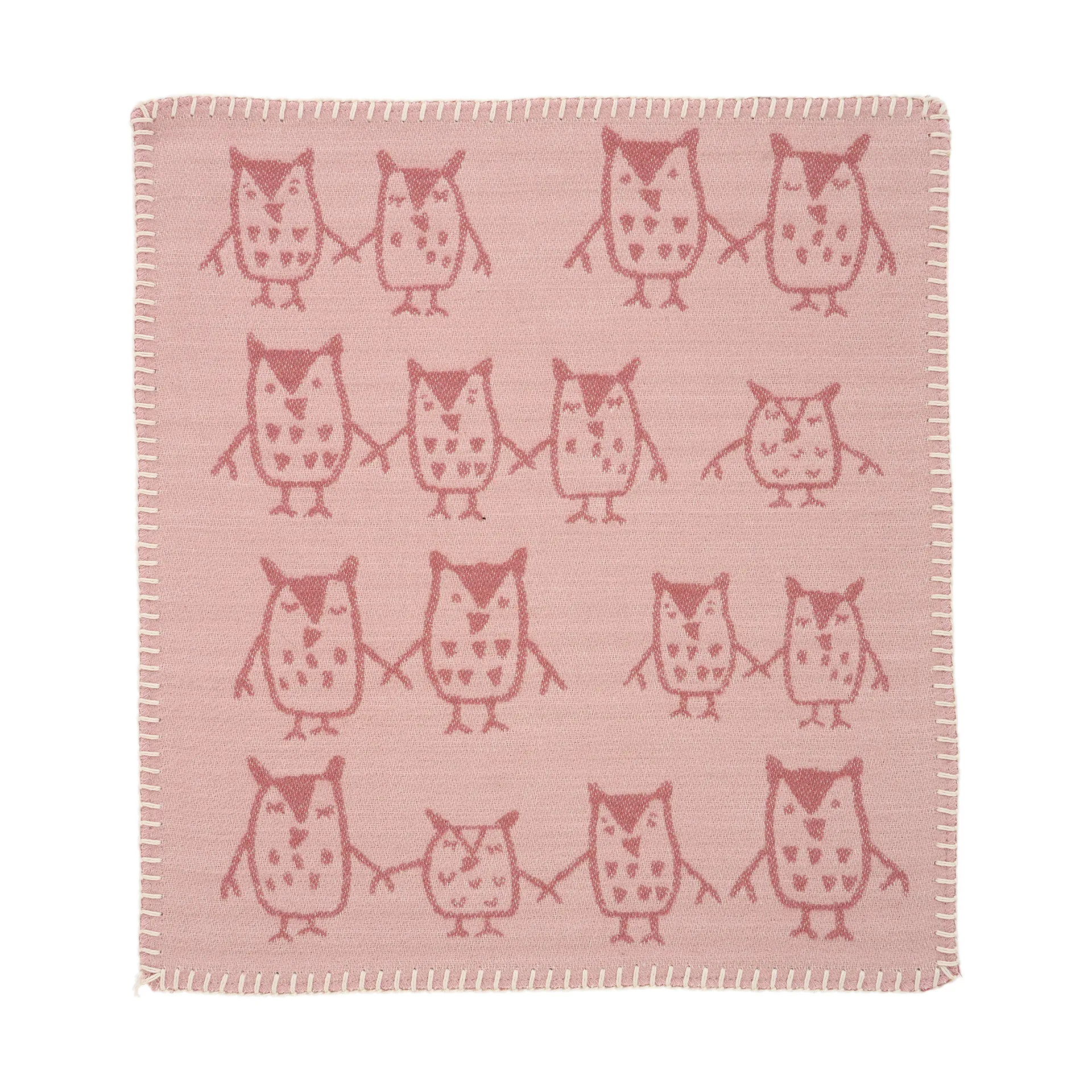 Κουβερτούλα Hand in hand 34x40 εκ., Rose brown Klippan Yllefabrik