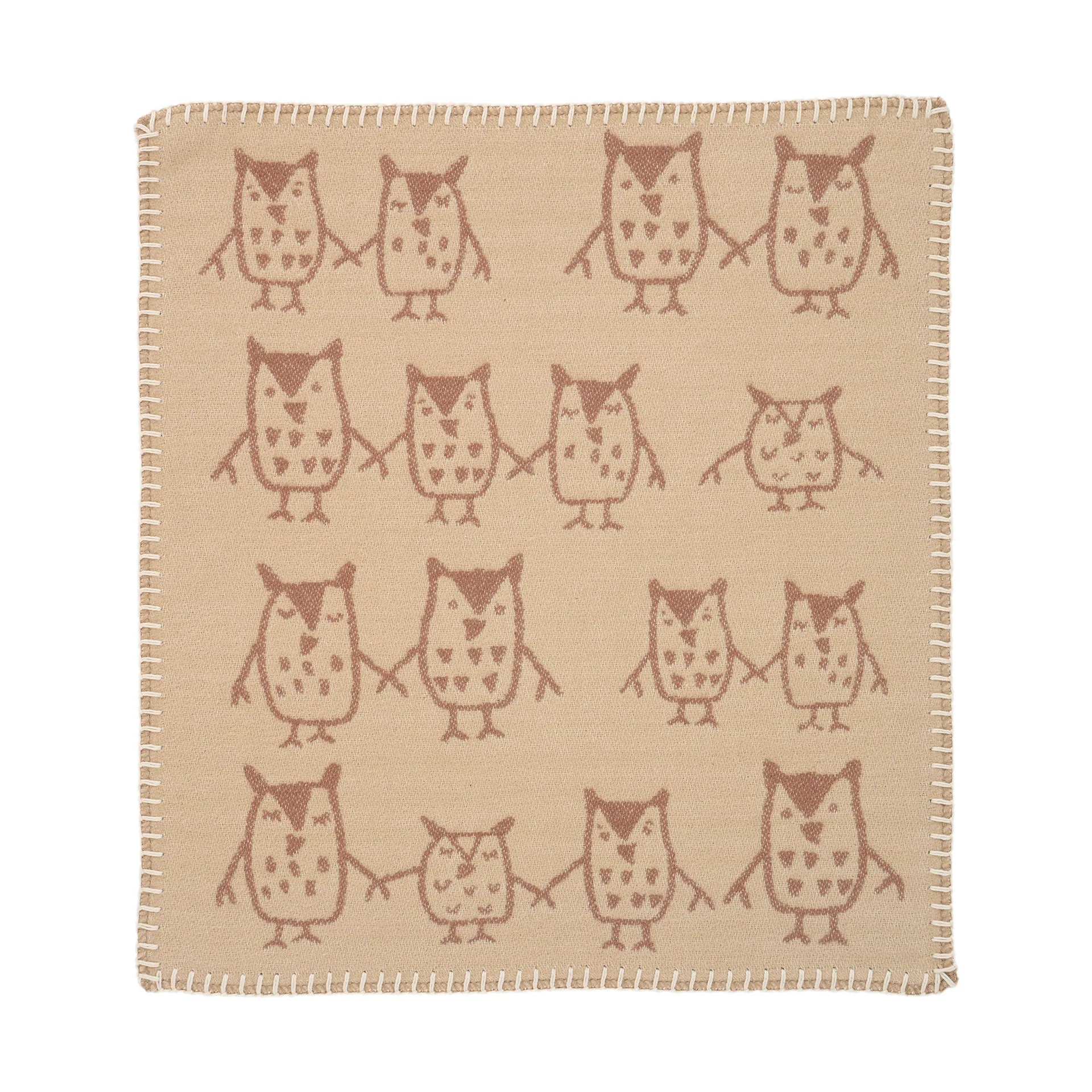 Κουβερτούλα Hand in hand 34x40 εκ., Taupe Klippan Yllefabrik