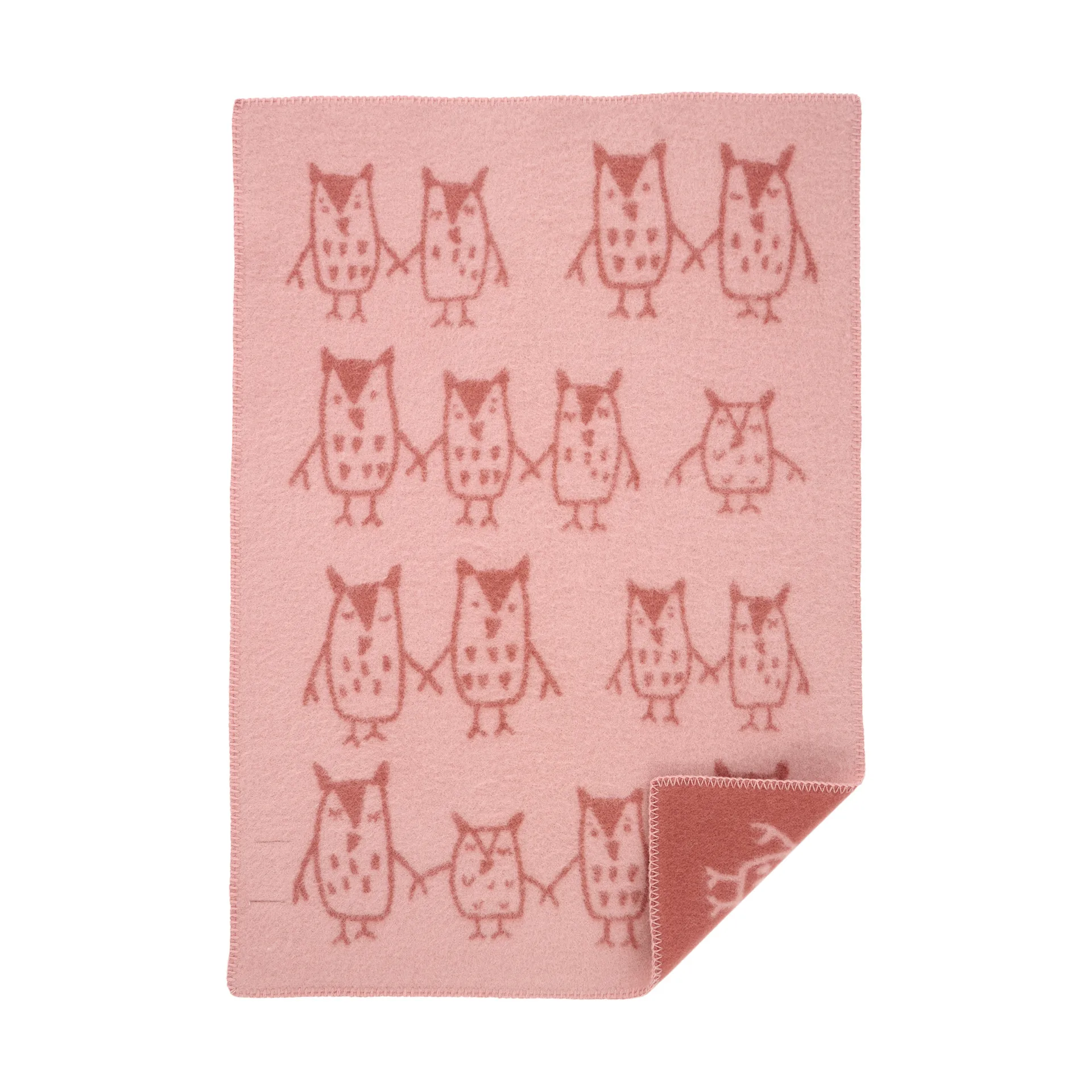 Hand in hand παιδική κουβέρτα 65x90 εκ., Rose brown Klippan Yllefabrik