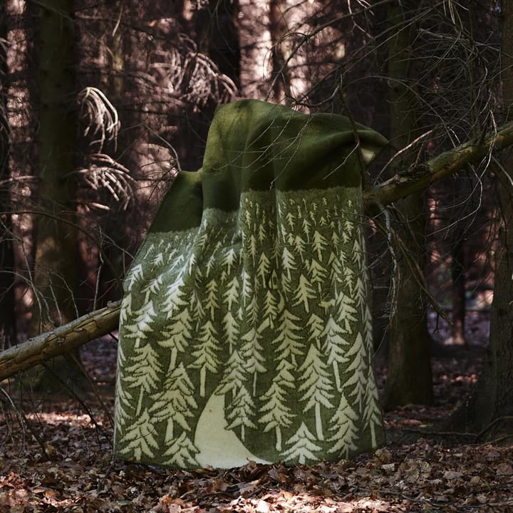 House in the Forest μάλλινη κουβέρτα - πράσινο - Klippan Yllefabrik