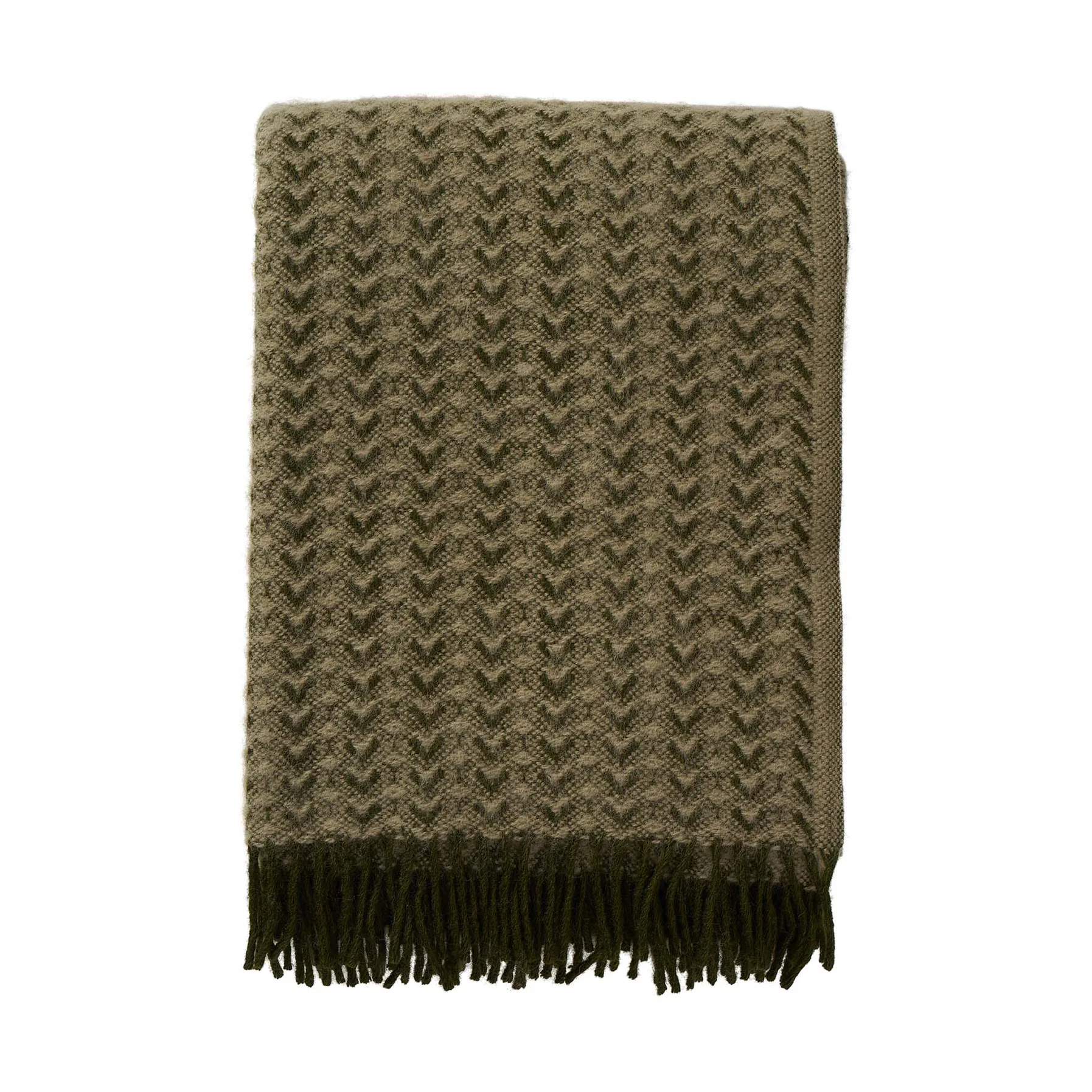 Ilse κουβέρτα από μαλλί 130x200 εκ., Wood-green Klippan Yllefabrik