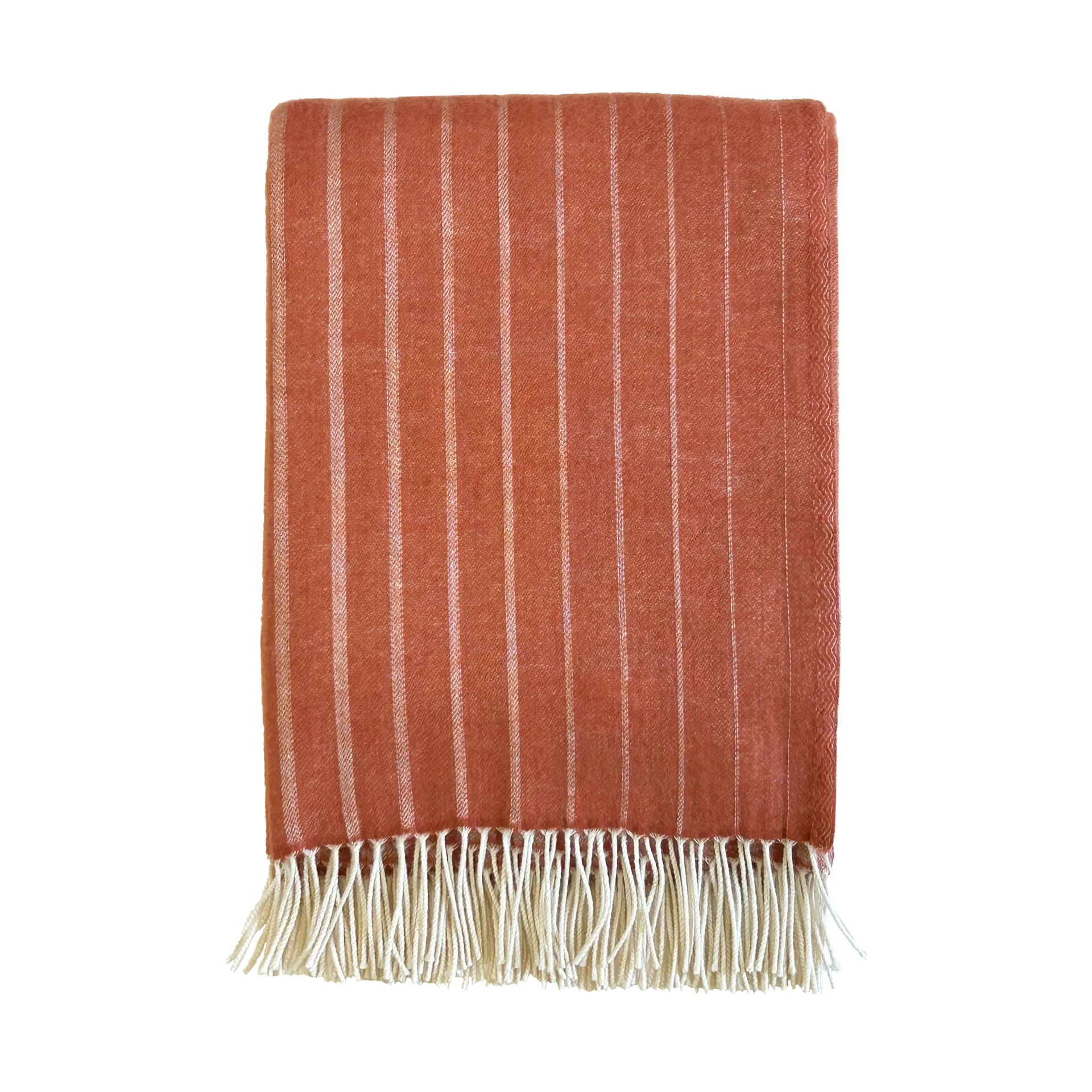Irregular stripes μάλλινη κουβέρτα με ακανόνιστες ρίγες, Rust, 130x200 εκ. Klippan Yllefabrik
