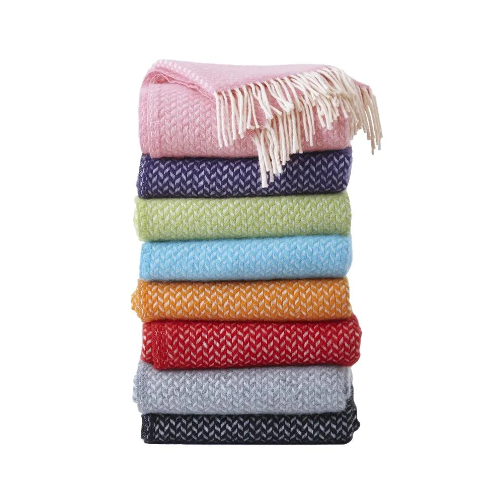 Polka μάλλινο ριχτάρι, γκρι Klippan Yllefabrik