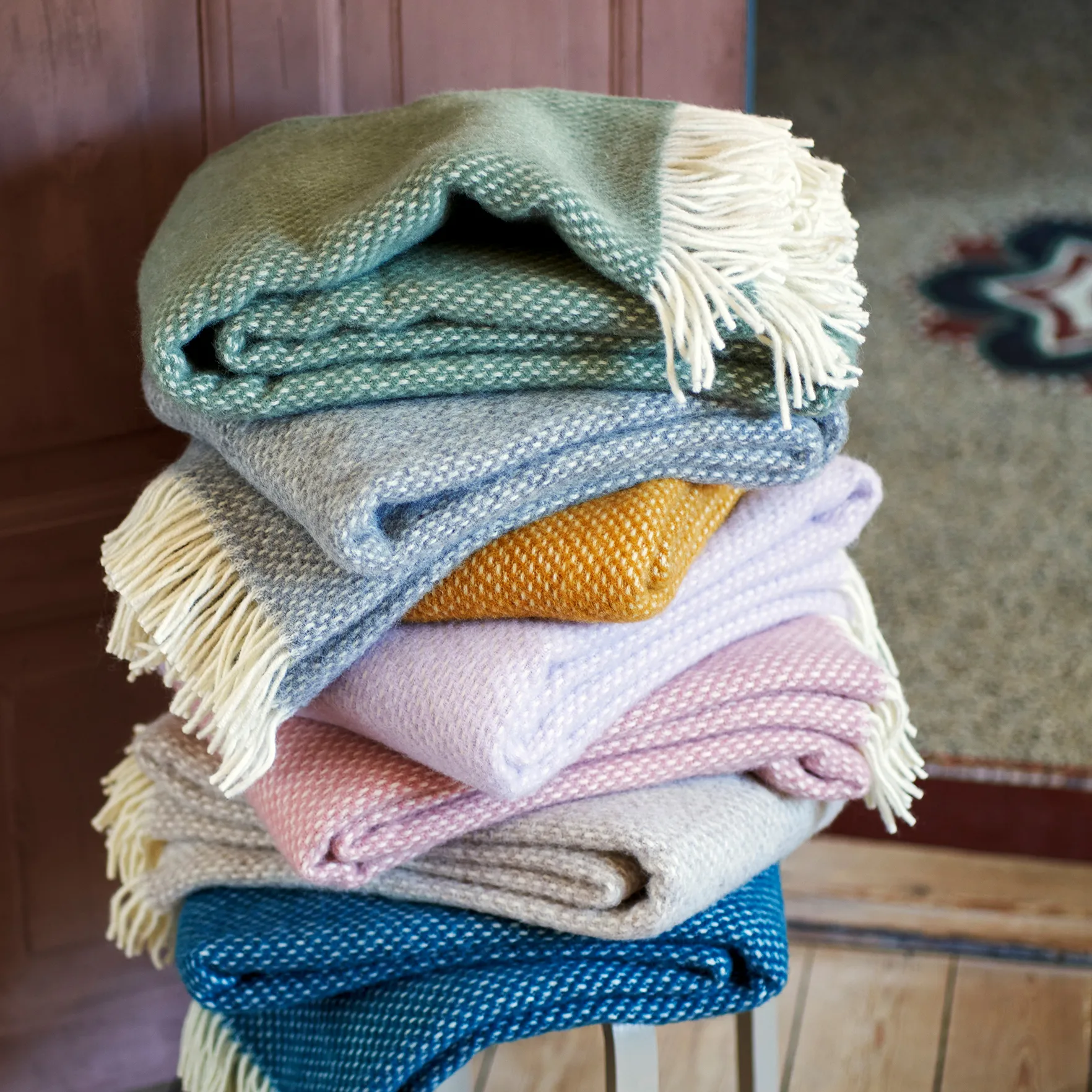 Preppy ριχτάρι, σκονισμένο πράσινο Klippan Yllefabrik