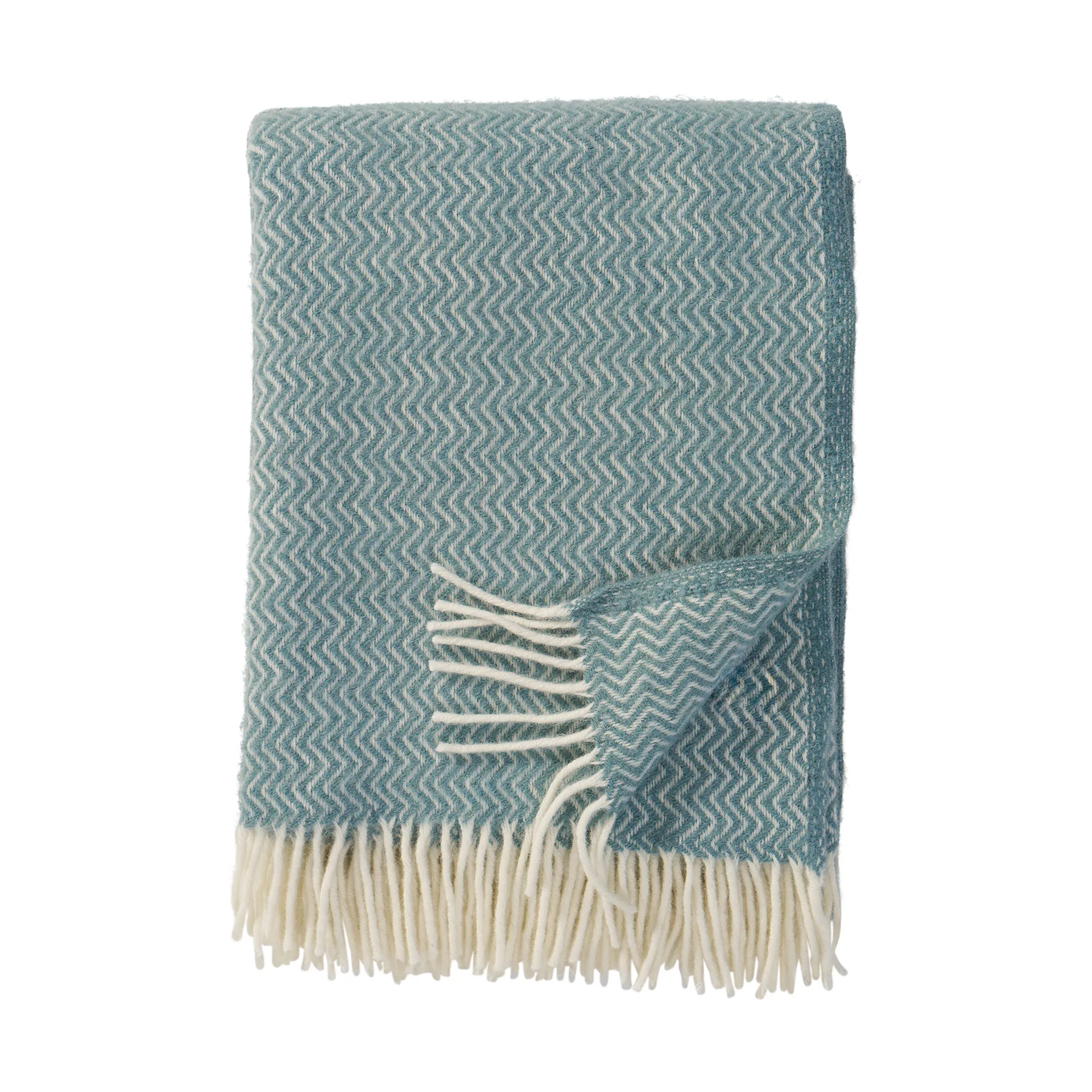 Sorbet κουβέρτα από μαλλί 130x200 εκ., Silky blue Klippan Yllefabrik