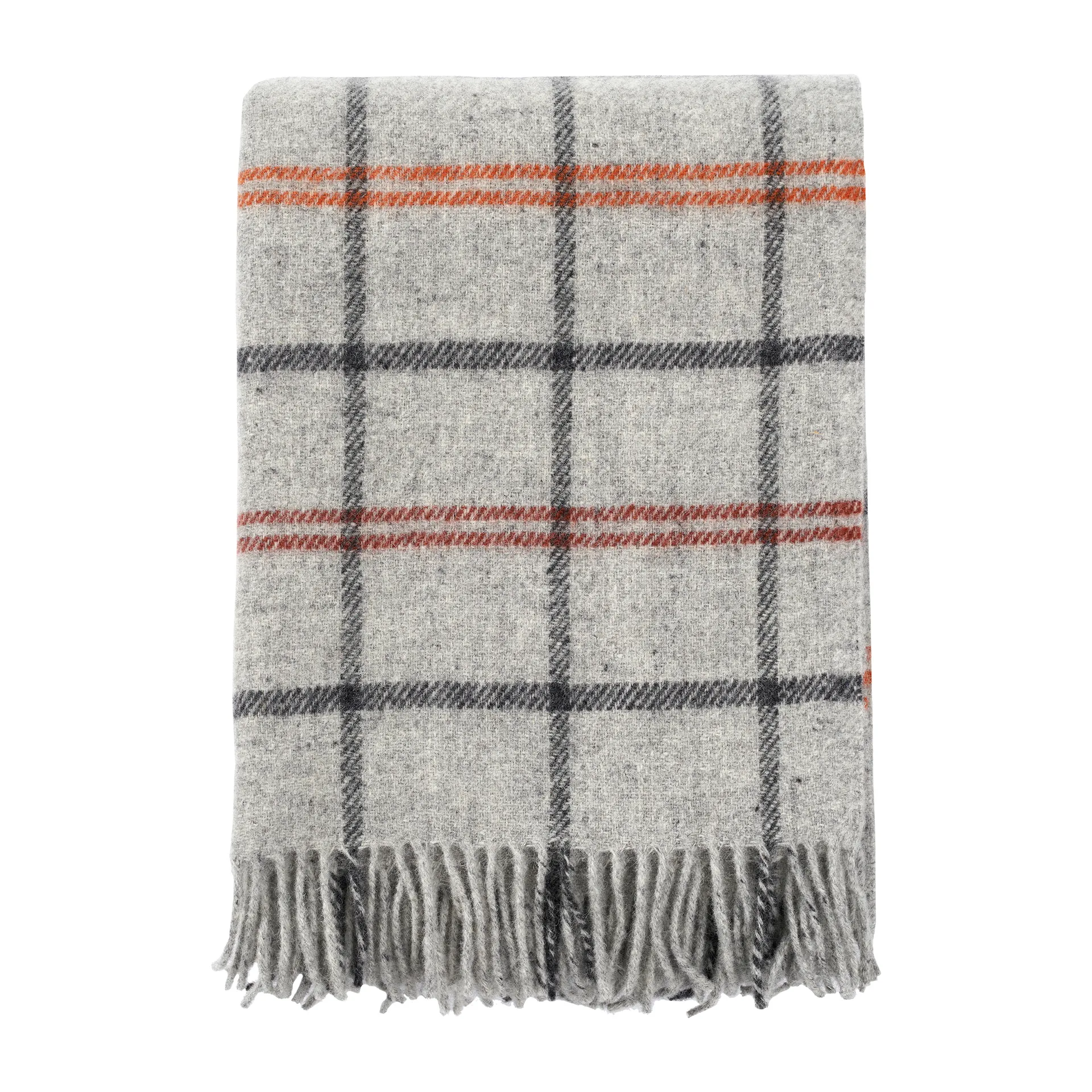 Tartan μάλλινο ριχτάρι 130x200 cm, Ανοιχτό γκρι Klippan Yllefabrik
