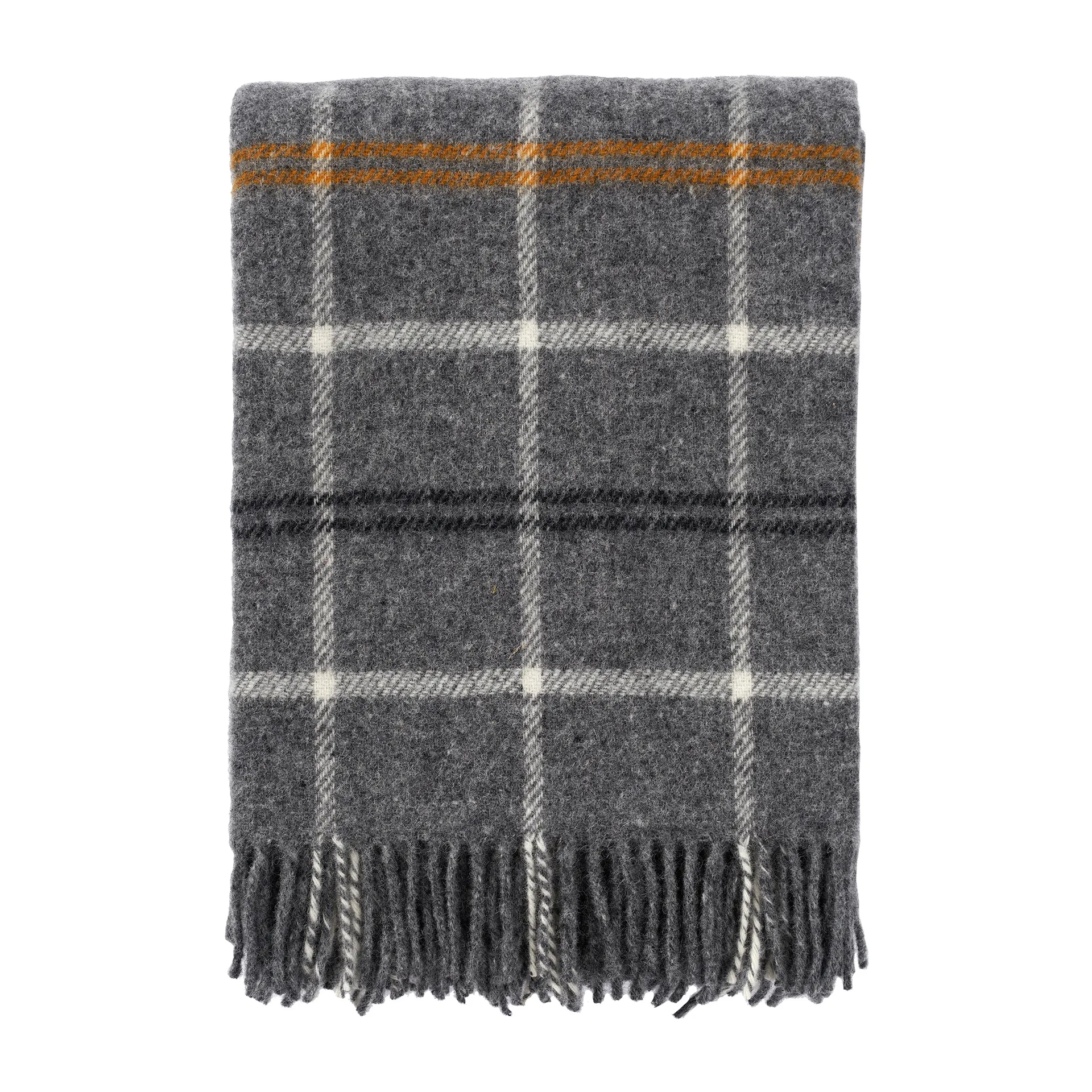 Tartan μάλλινο ριχτάρι 130x200 cm, Σκούρο γκρι Klippan Yllefabrik