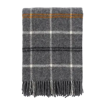 Tartan μάλλινο ριχτάρι 130x200 cm - Σκούρο γκρι - Klippan Yllefabrik