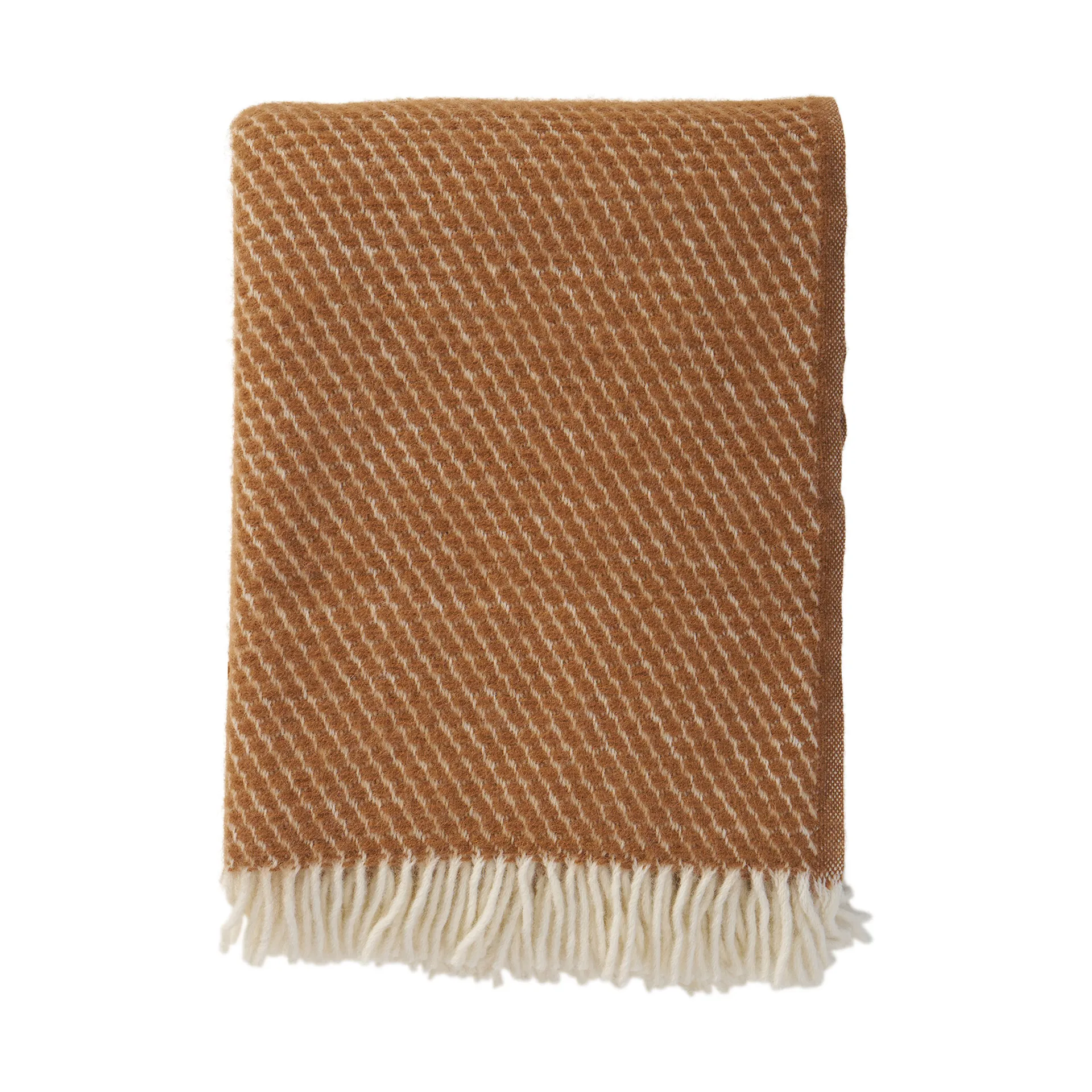 Velvet μάλλινο ριχτάρι, Mocha mousse Klippan Yllefabrik