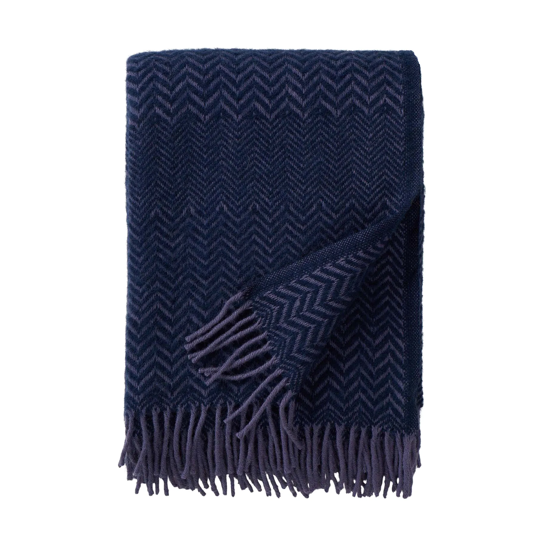 Zigzag πλεκτή κουβέρτα 130x200 εκ., Heather Klippan Yllefabrik