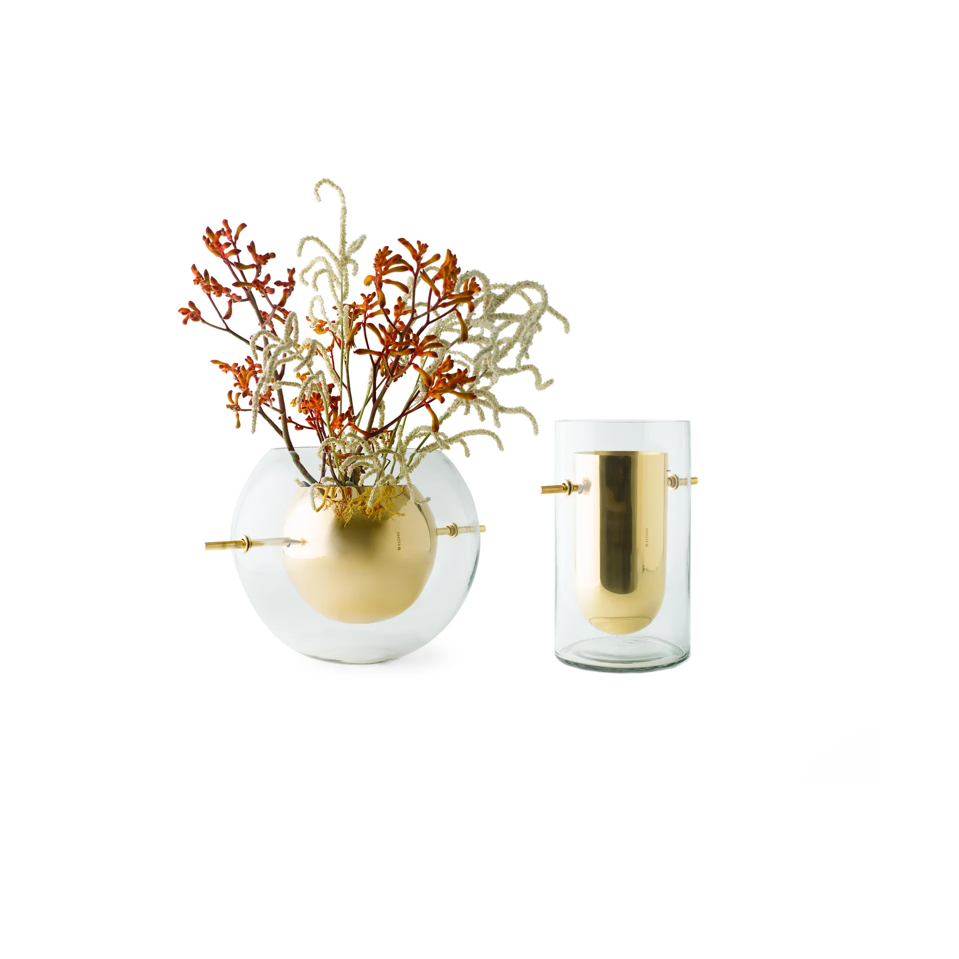 Στρόγγυλο βάζο Alba, Ορείχαλκος KLONG