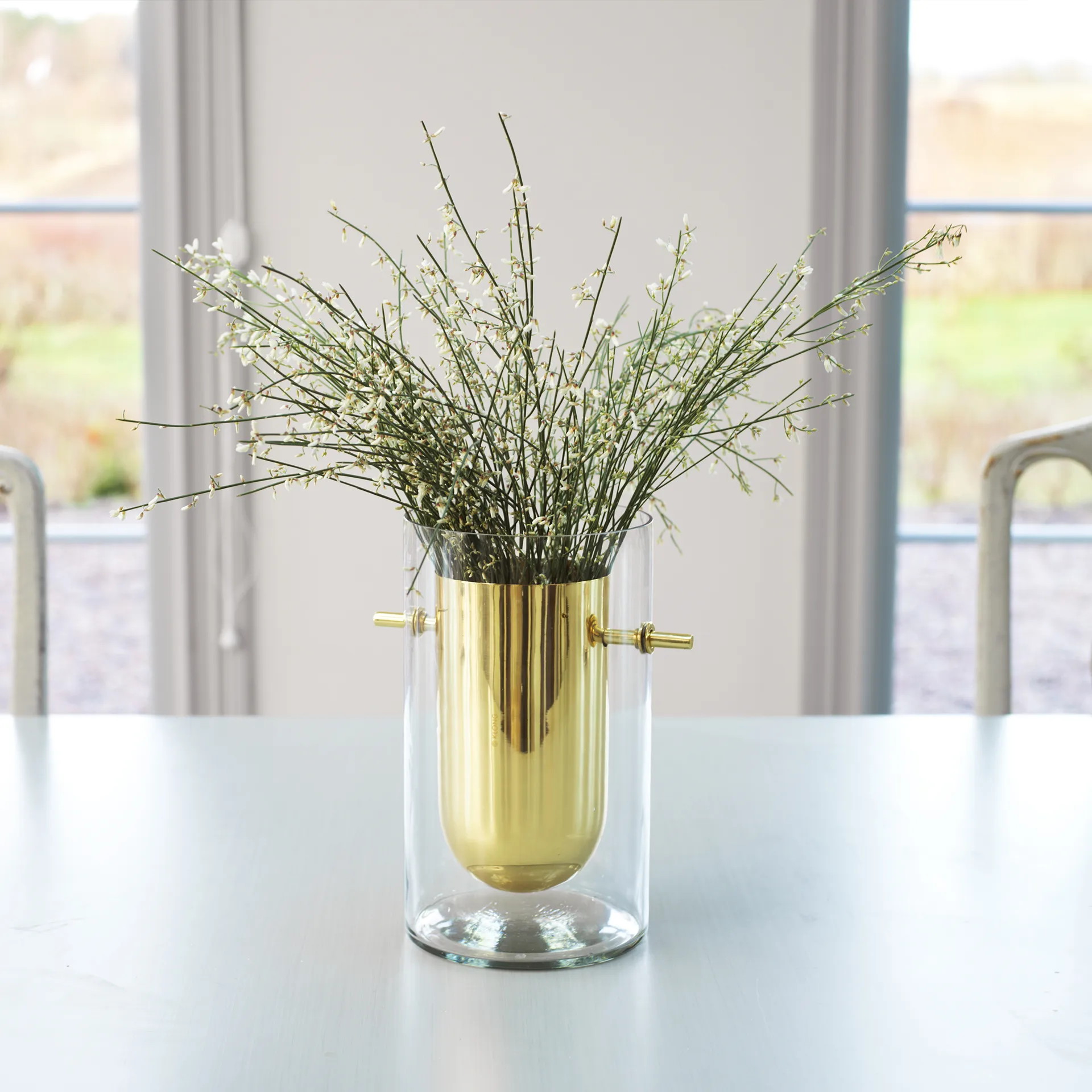 Κυλινδρικό βάζο Alba, Ορείχαλκος KLONG