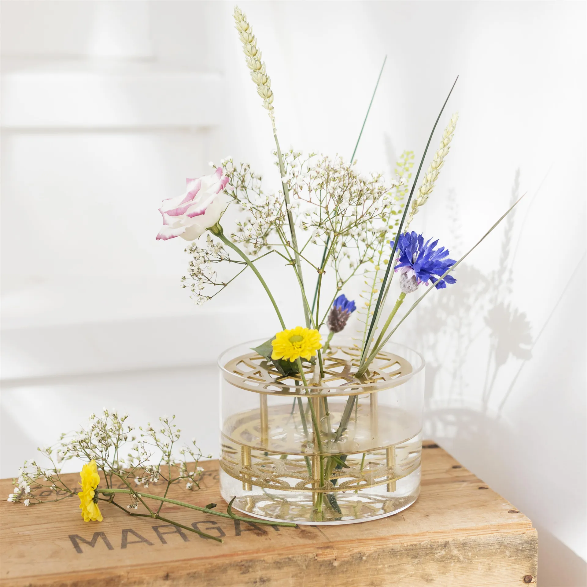 Äng βάζο, μικρό, ορείχαλκος KLONG