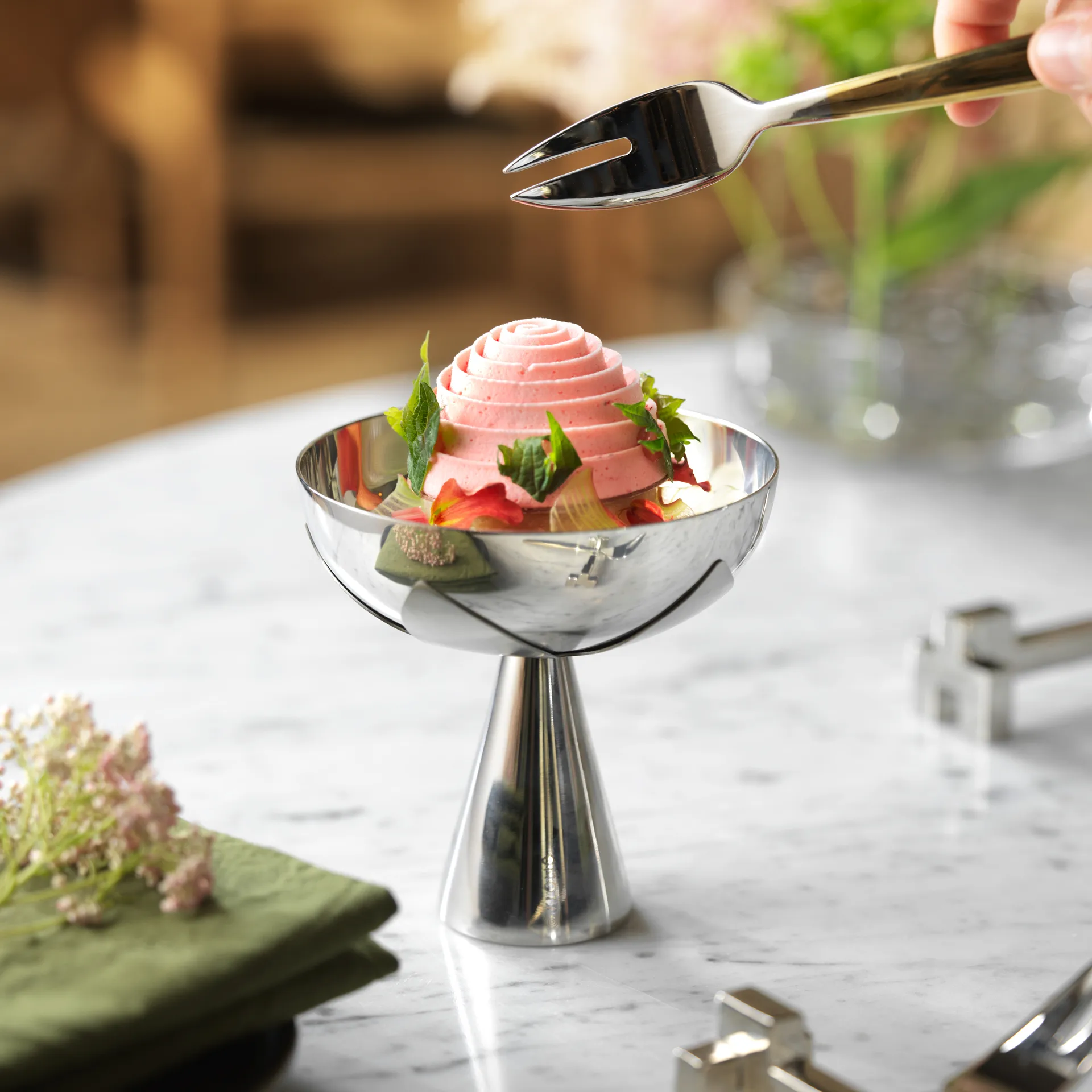 Πιάτο σερβιρίσματος Blad Ø11 cm, Ανοξείδωτο ατσάλι KLONG