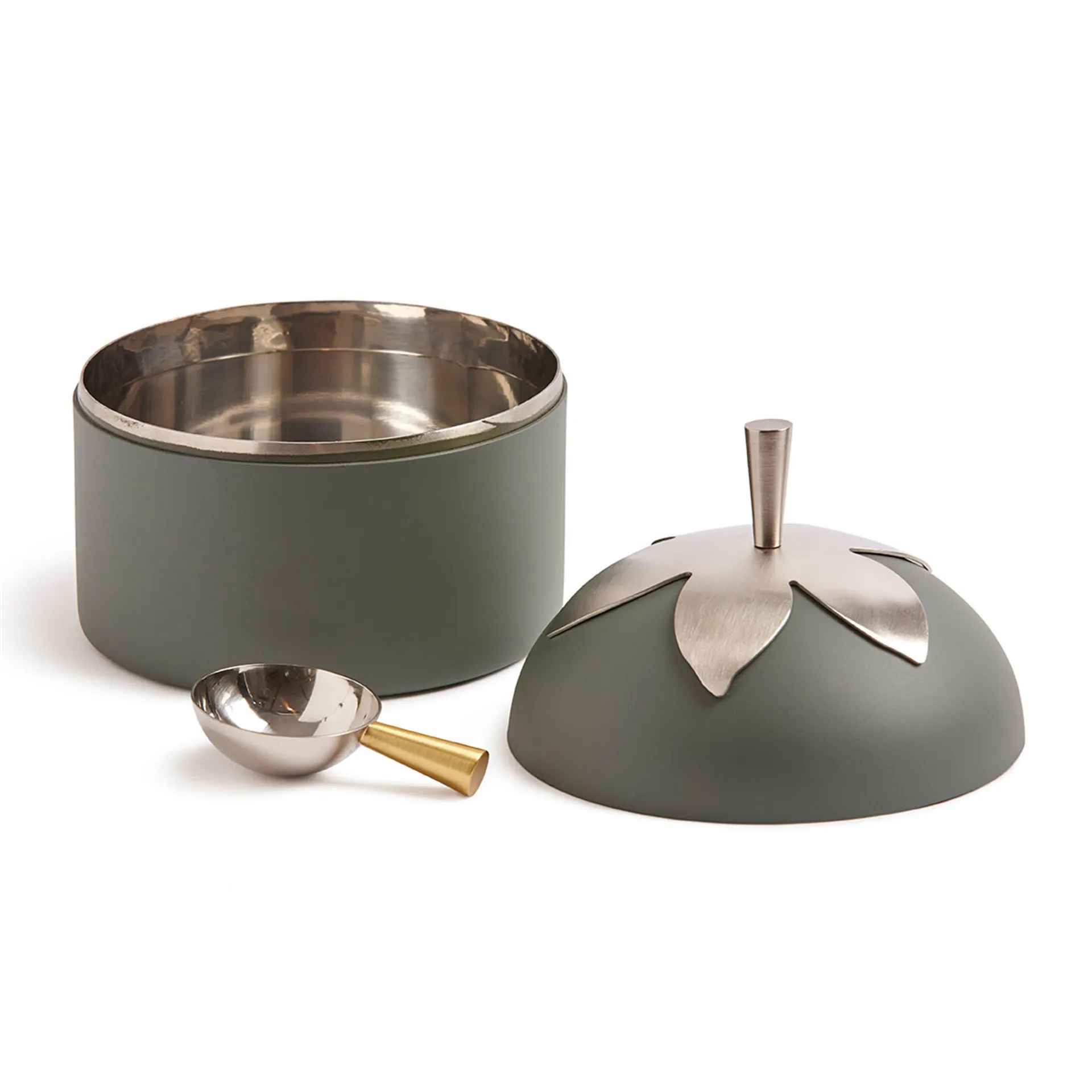 Blad βάζο μικρό, γκρι KLONG