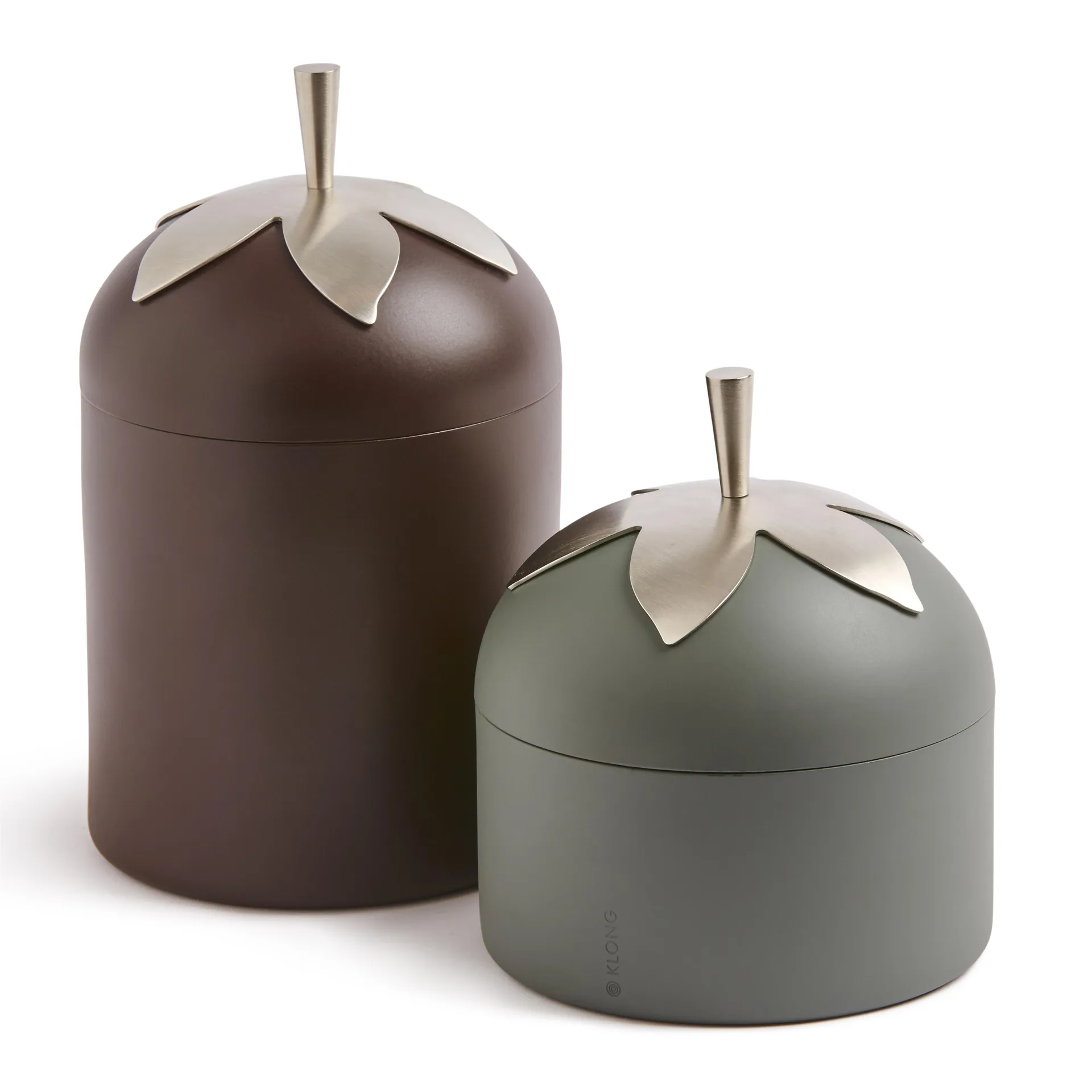 Blad βάζο μικρό, γκρι KLONG