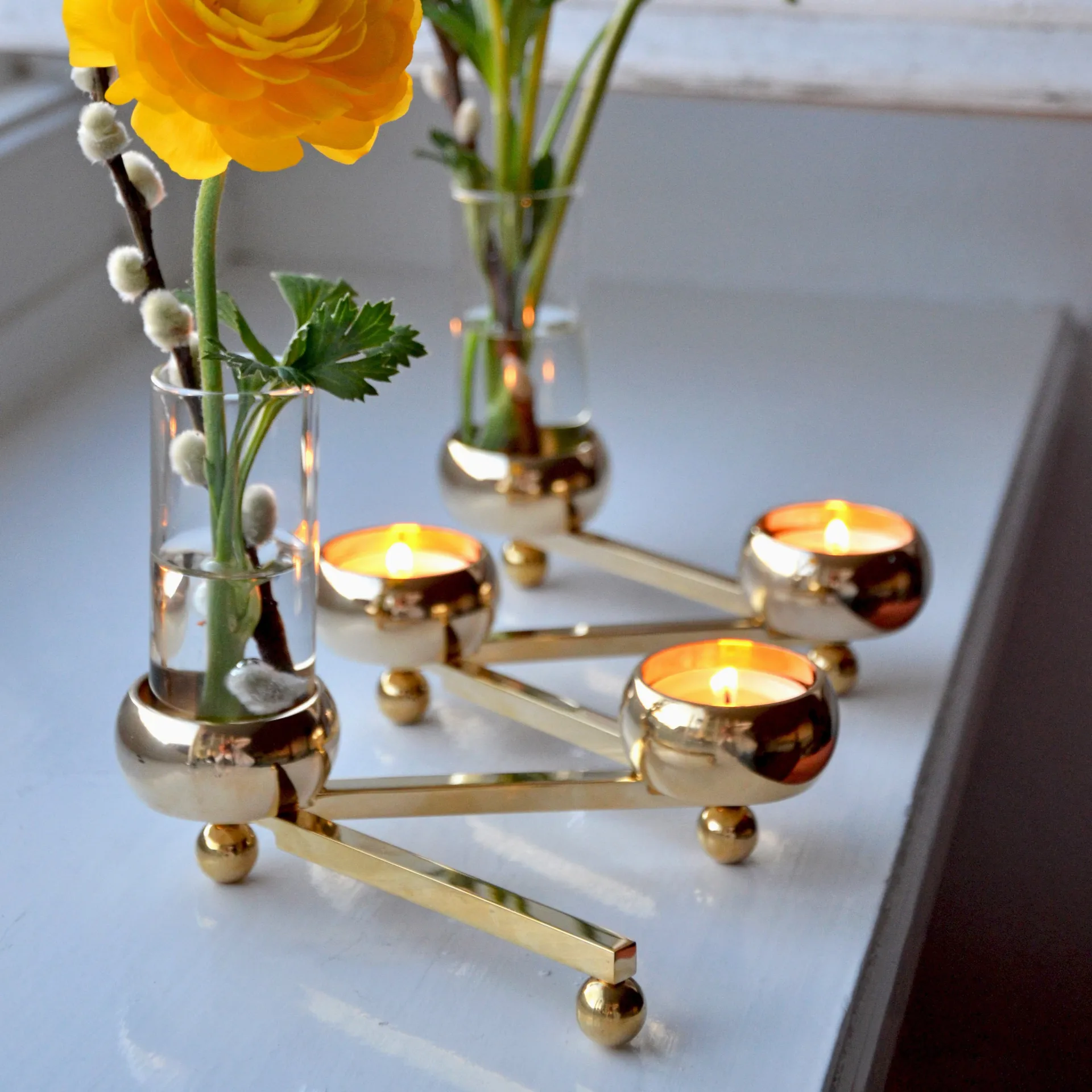 Constella κηροπήγιο μικρό, ορείχαλκος KLONG