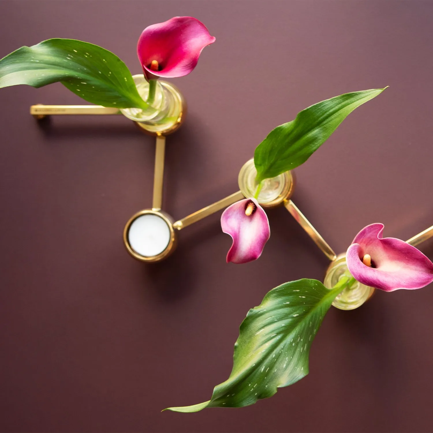 Constella κηροπήγιο μικρό, ορείχαλκος KLONG