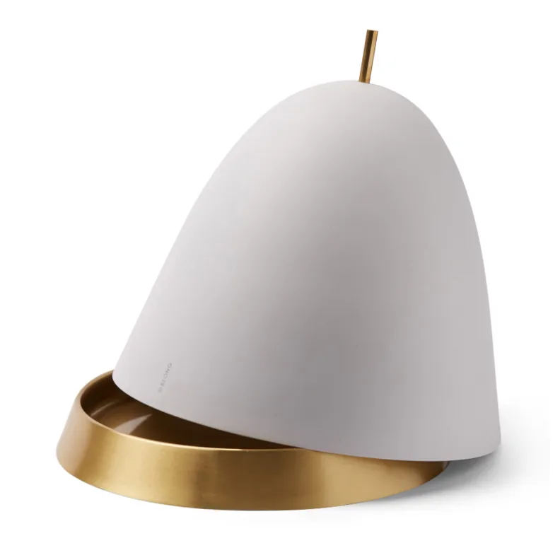 Gömma αποθηκευτικό δοχείο μεγάλο 29 cm, γκρι-ορείχαλκος KLONG