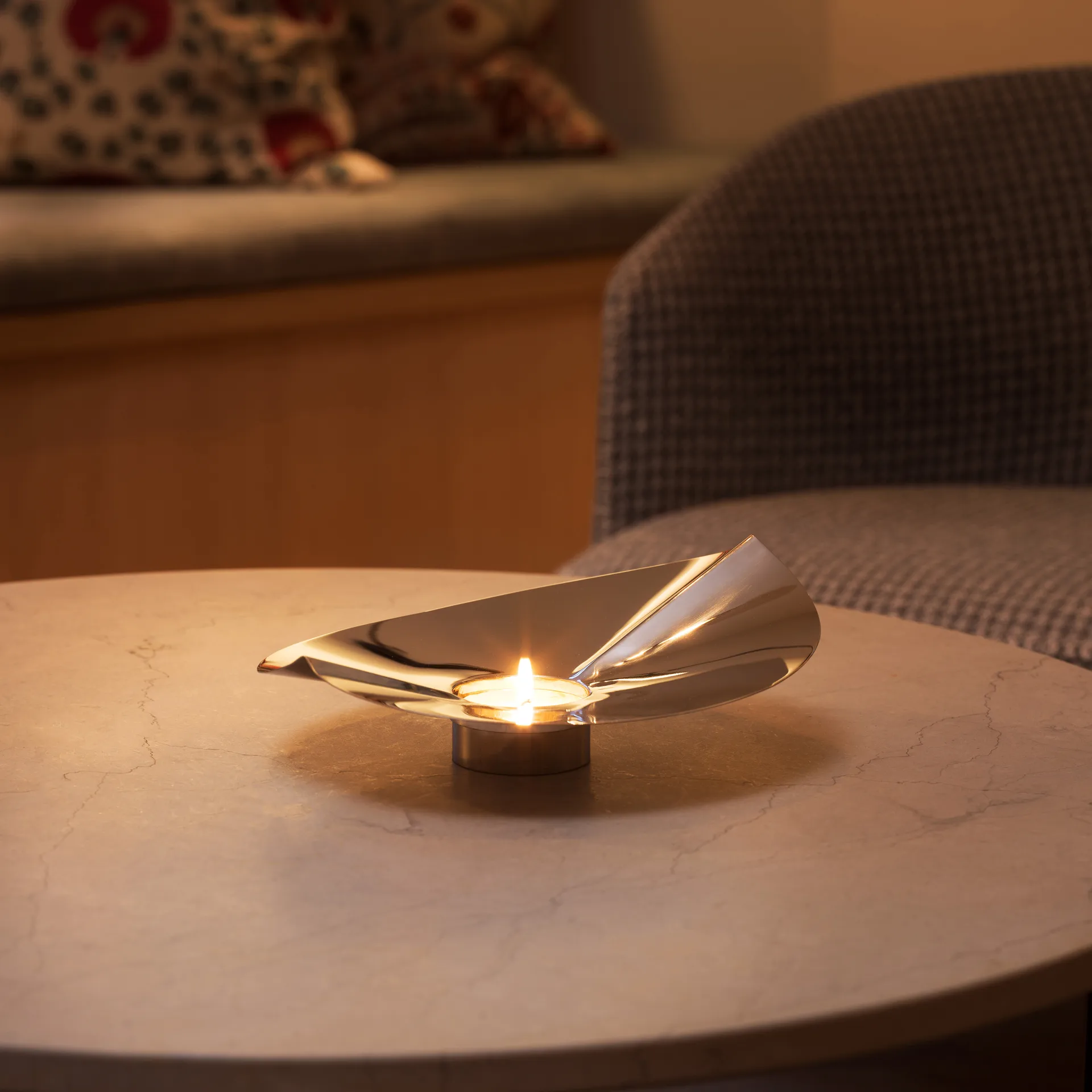 Löv βάζο-κηροπήγιο, Ανοξείδωτο ατσάλι KLONG