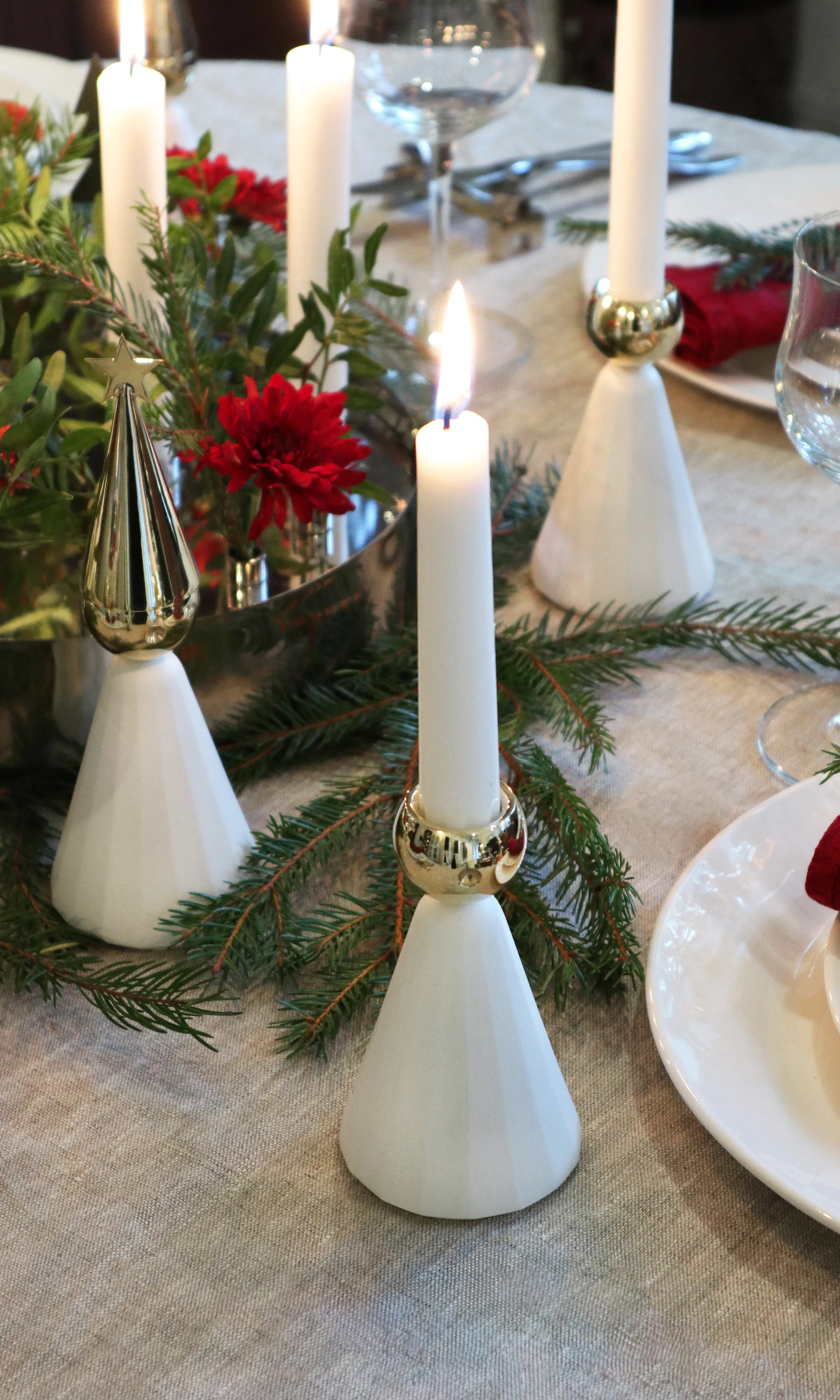 Κηροπήγιο Soprano, Λευκό-ορείχαλκος KLONG