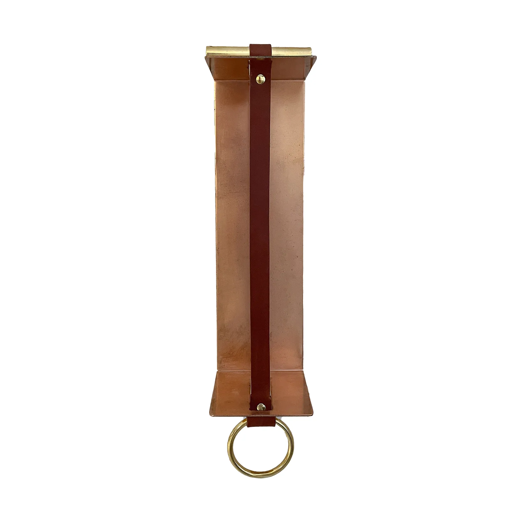 Ράφι τοίχου Strapp 10x33 cm, Χαλκινό KLONG